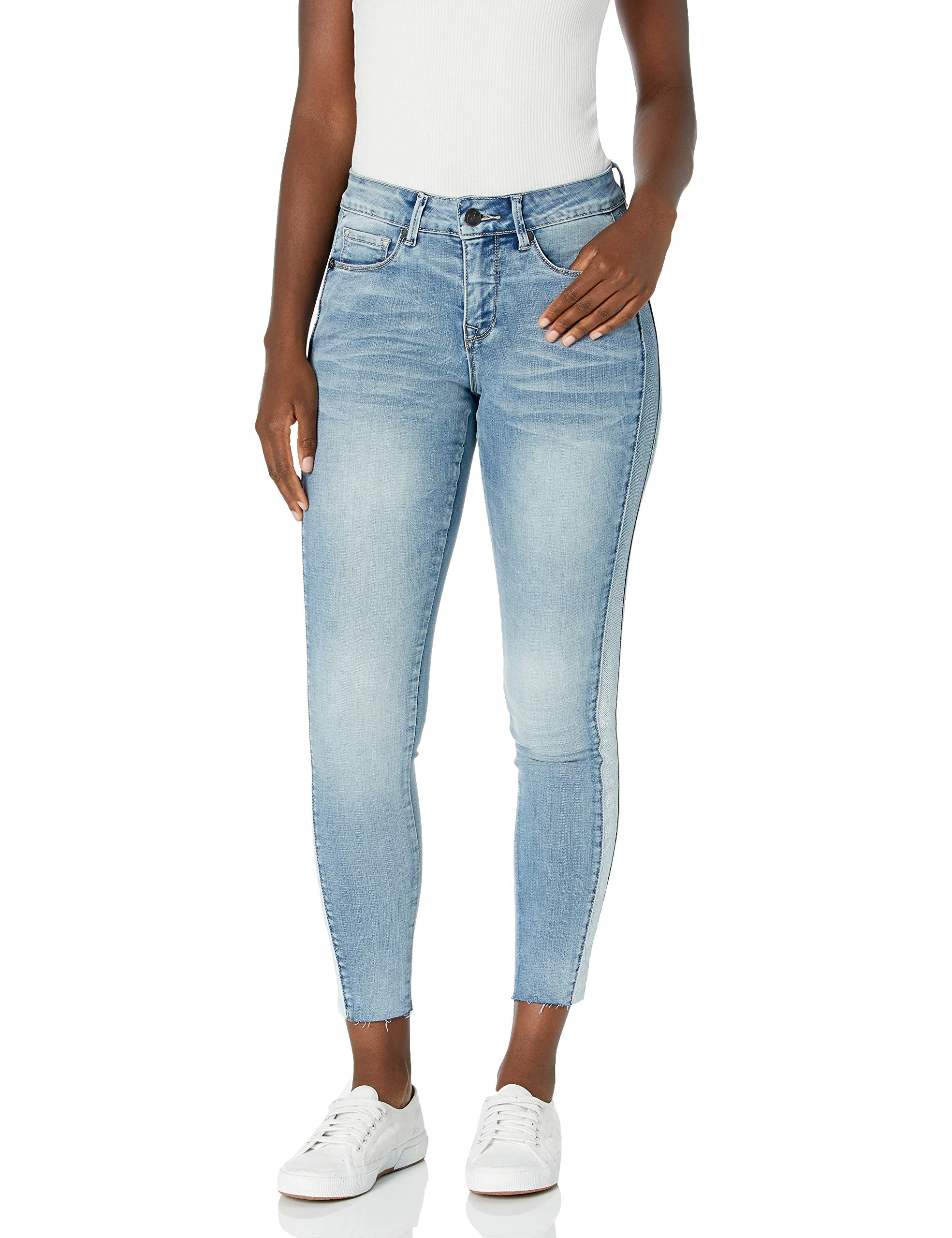 Lola Jeans Women's Mid Rise Skinny Ankle Jeans - Stretch Denim Pants for Women, Slim Fit Comfortable Everyday Wear (Office, Casual Outings, Date Night)