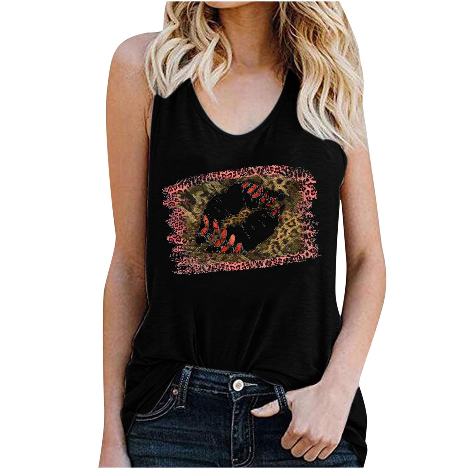 Women's Workout Tank Tops - Breathable Sleeveless Pullover Gym Shirts with Stylish Prints & Solid Colors | Perfect for Yoga, Running & Summer Fitness