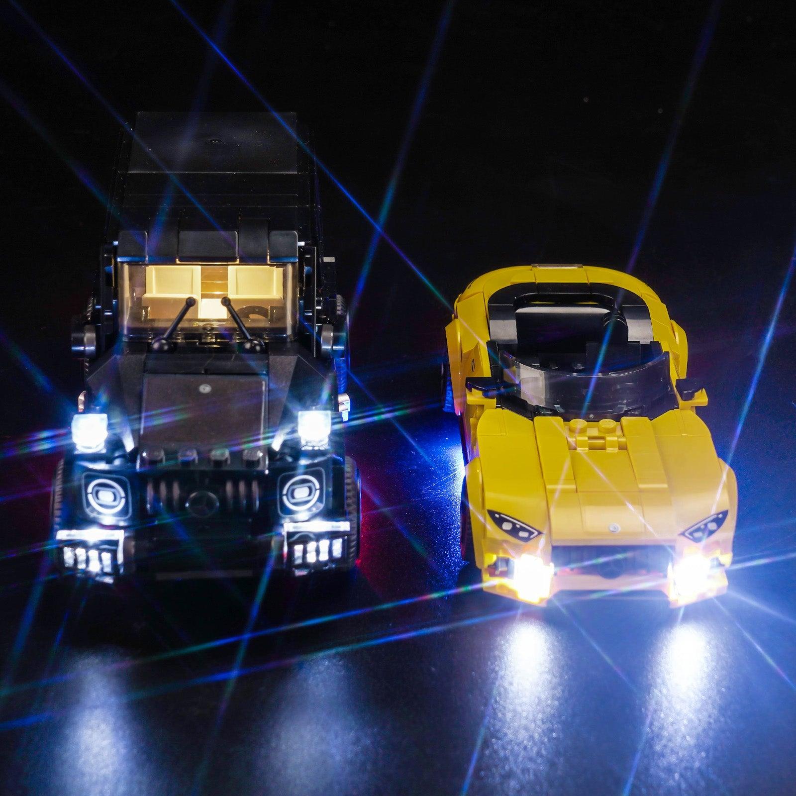 Lego Speed Champions Light Kit for Mercedes AMG G 63 & AMG SL 63 F1 Toy Car 76924 - DIY Lighting Set for Display & Night Play