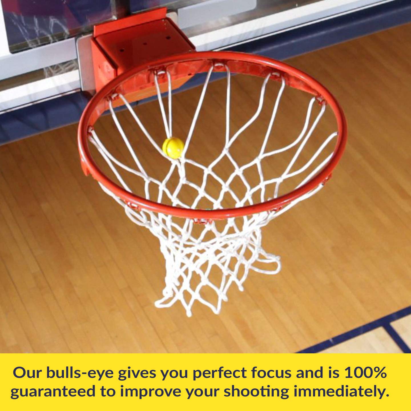 Basketball Shooting Trainer & Practice Equipment - Improve Focus & Accuracy with Perfect Bulls-Eye Target | Ideal for Indoor/Outdoor Court Training, Solo Drills & Team Practice