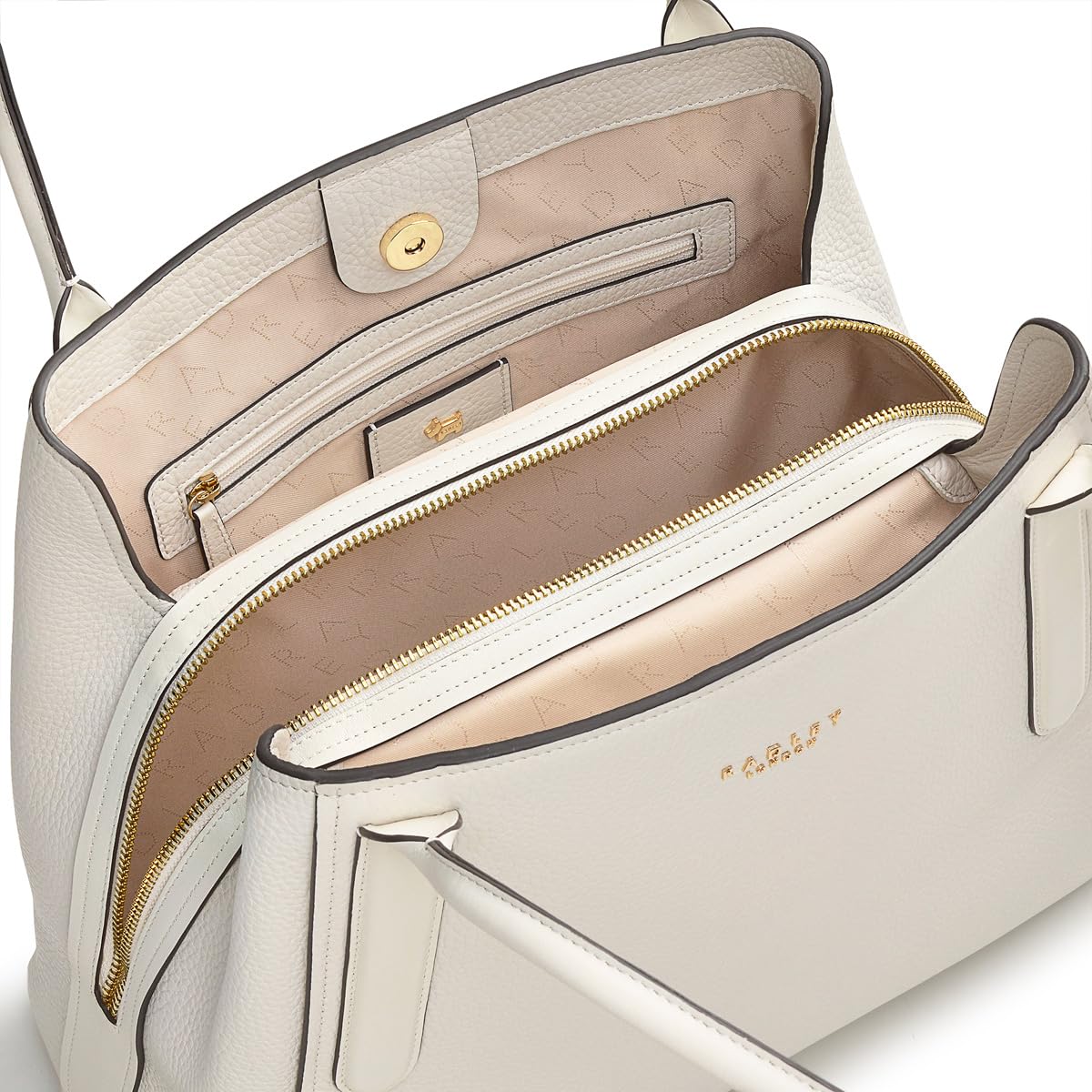 RADLEY London Baylis Road 2.0 Women's Medium Leather Shoulder Bag - Chalk White | Stylish Crossbody Purse for Work, Travel & Everyday Use