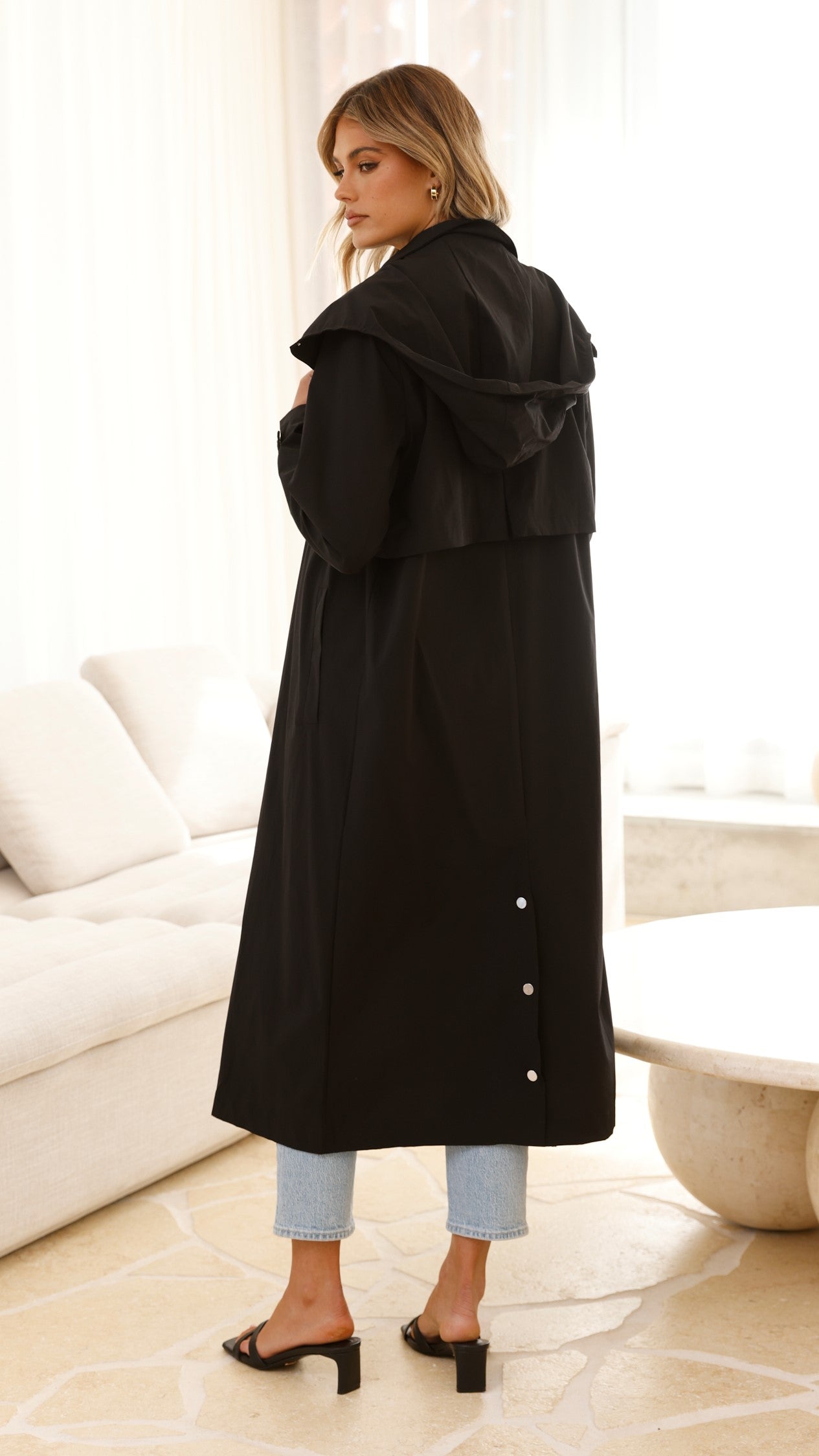 Hendrix Black Trench Coat for Men & Women | Stylish Waterproof Outerwear for Fall & Winter | Perfect for Office, Travel & Casual Wear