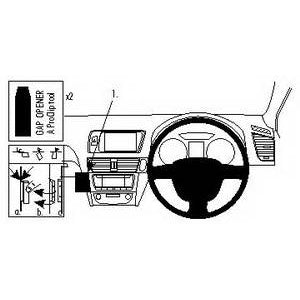 ClicOn No Holes Angled Dash Mount for Audi Q5 (2009-2014) - Secure Phone Holder for Hands-Free Navigation & Driving Safety