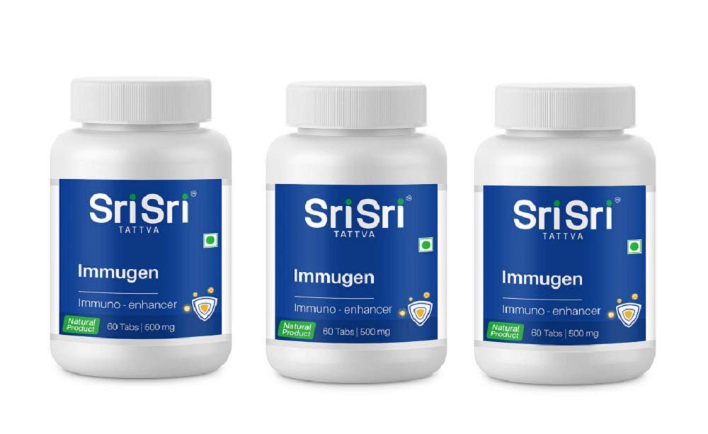 Sri Sri Tattva Immugen Immunity Booster - 60 Tablets (3 Pack) for Daily Immune Support & Wellness