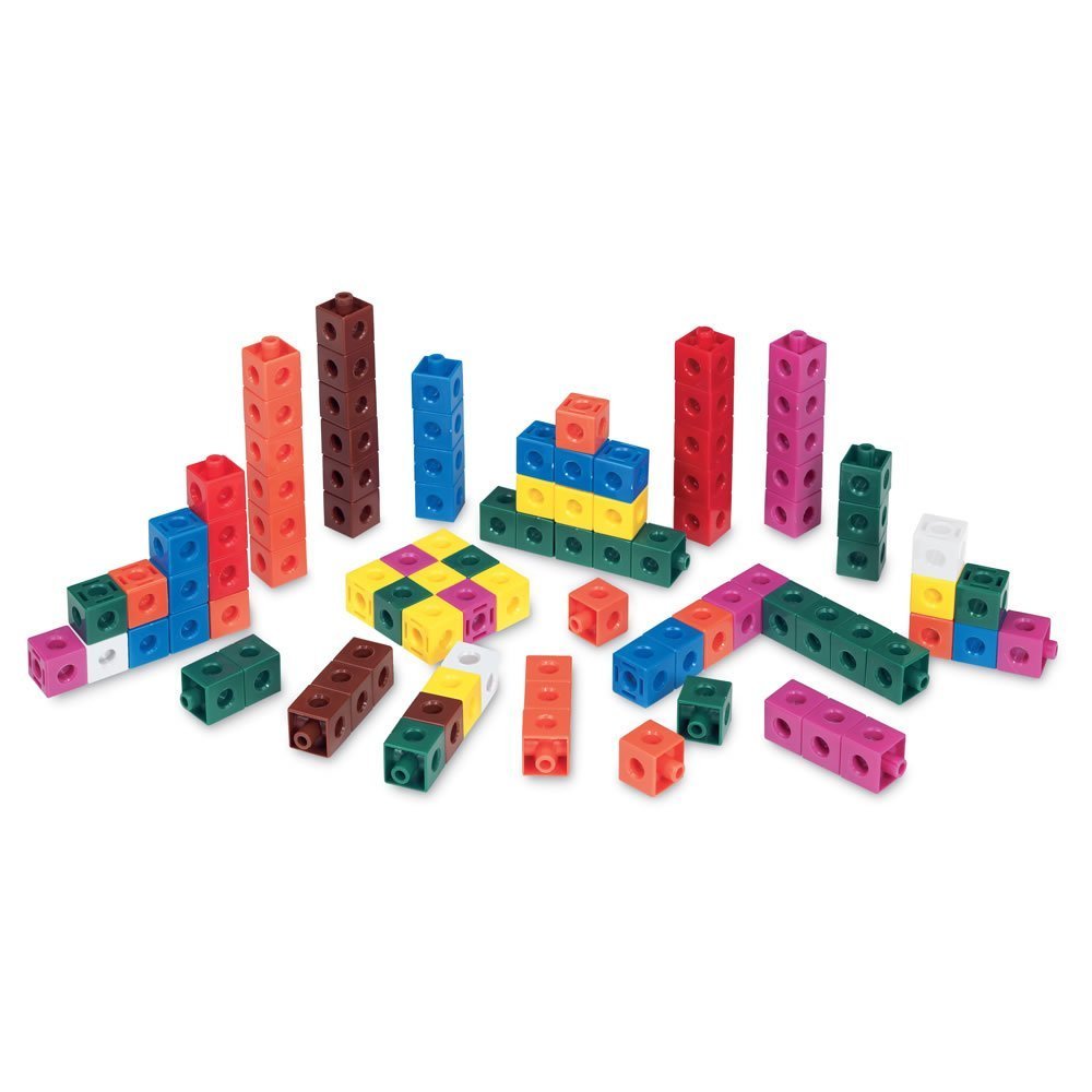 hand2mind Interlocking Snap Cubes - 500-Piece Plastic Math Counting Cubes for Kids, Early Math Learning & Classroom Manipulatives | Perfect for Preschool, Kindergarten & Homeschool Math Activities