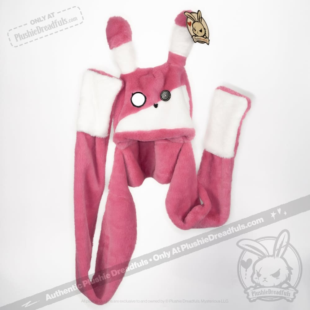 Scoodie Dreadful BPD Rabbit Scarf Hoodie - Cozy Winter Wear for Women, Cute Animal Print Fashion Hooded Scarf - Perfect for Cold Weather, Outdoor Activities & Mental Health Awareness