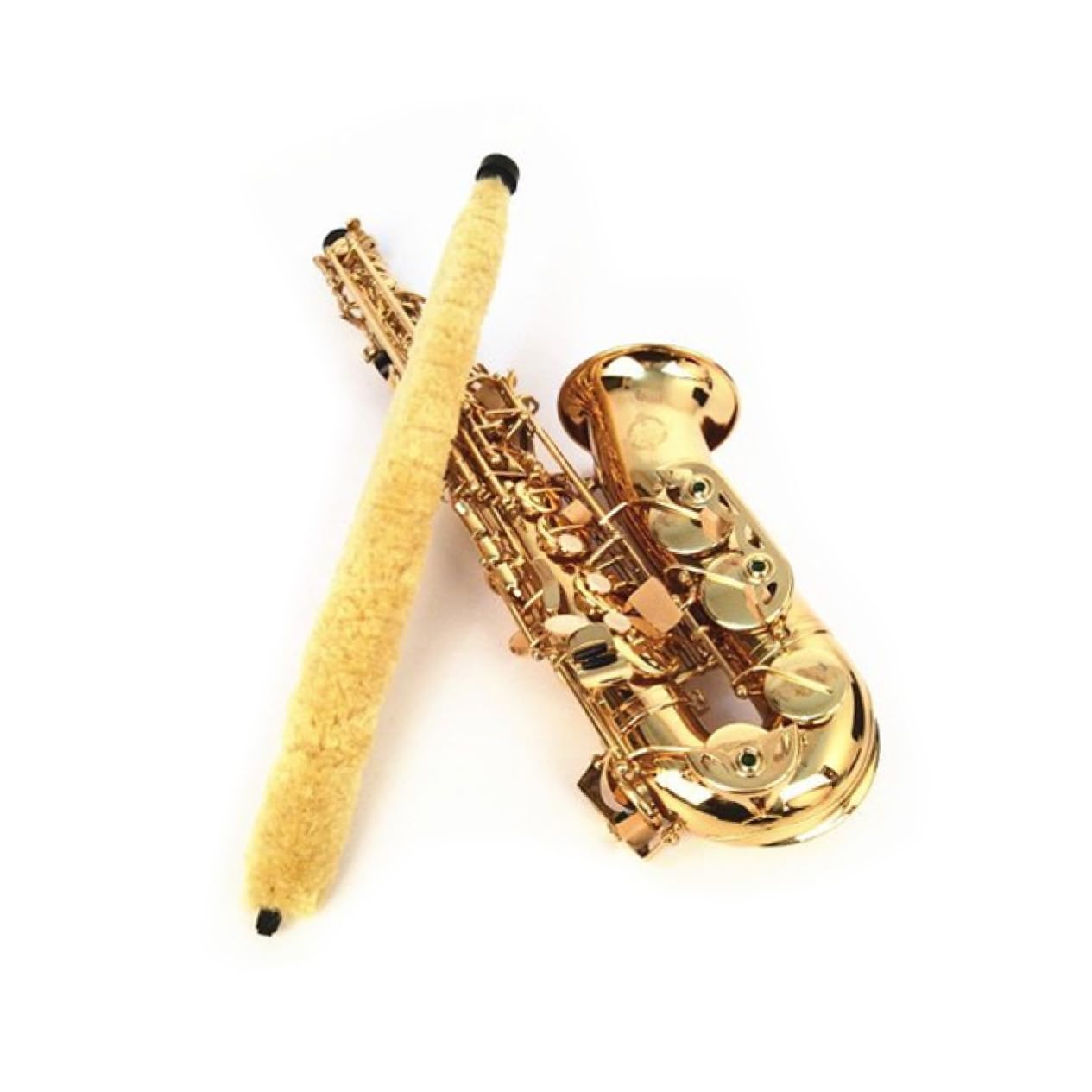 **VICASKY Clarinet Cleaning Brush - Yellow Woodwind Instrument Accessory for Alto Sax, Clarinet, Saxophone - Perfect for Daily Maintenance & Professional Use**