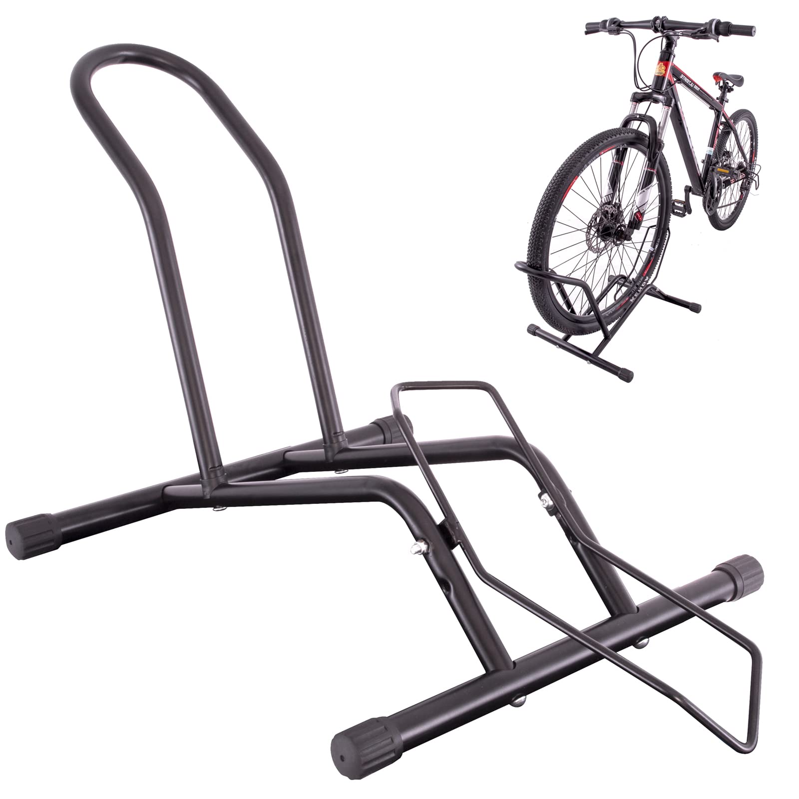 Heavy Duty Bike Stand - Adjustable Floor Parking Rack for Mountain, Road & BMX Bikes | Secure Bicycle Storage Solution for Garage, Home & Outdoor Use