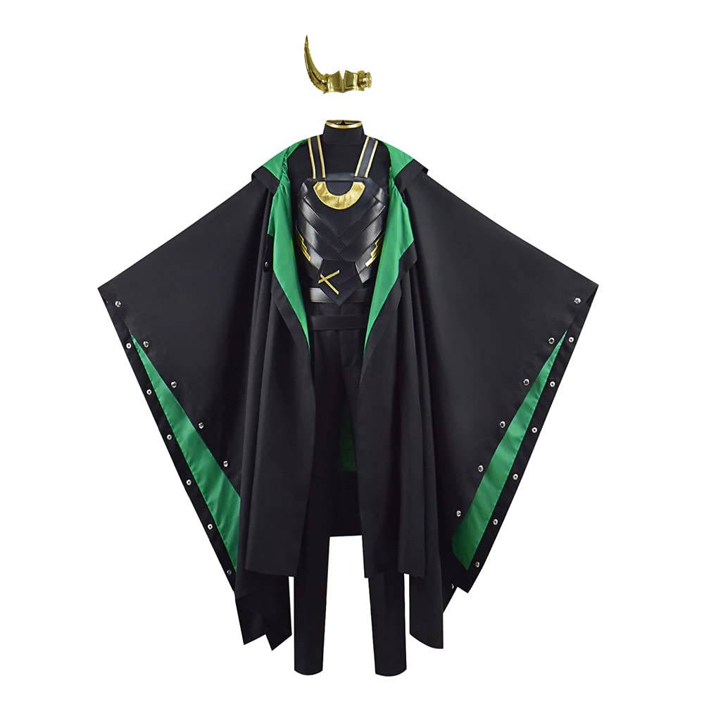 Loki Cosplay Costume for Women - Sylvie Inspired Halloween Outfit with Cape & Horns | Perfect for Cosplay, Halloween Parties, and Comic Conventions