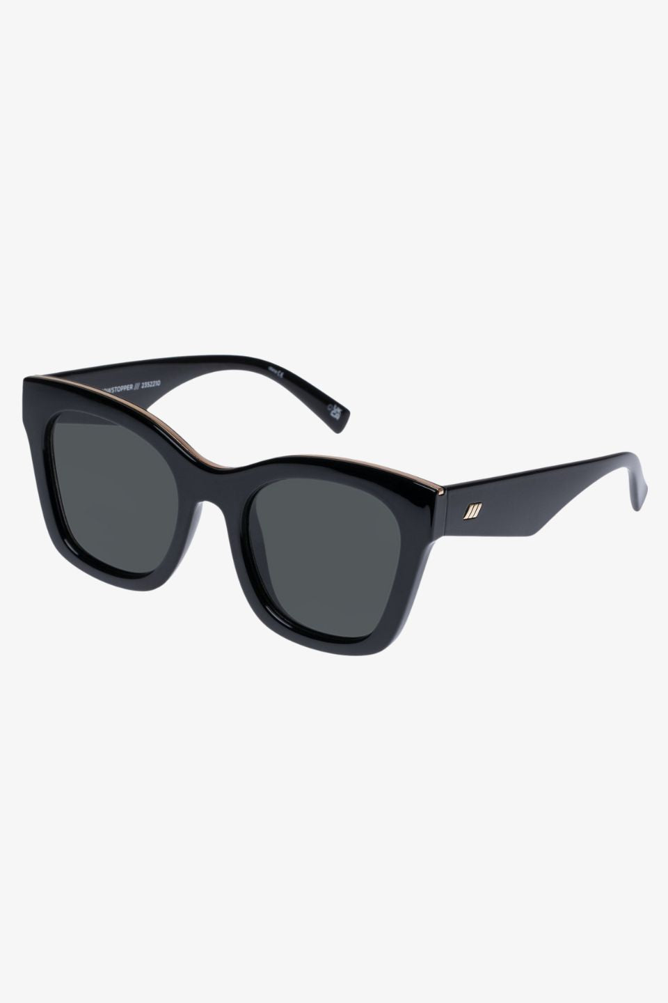 Showstopper Round Black Khaki Mono Lens Sunglasses for Women & Men - UV Protection Fashion Shades for Driving, Beach & Outdoor Activities