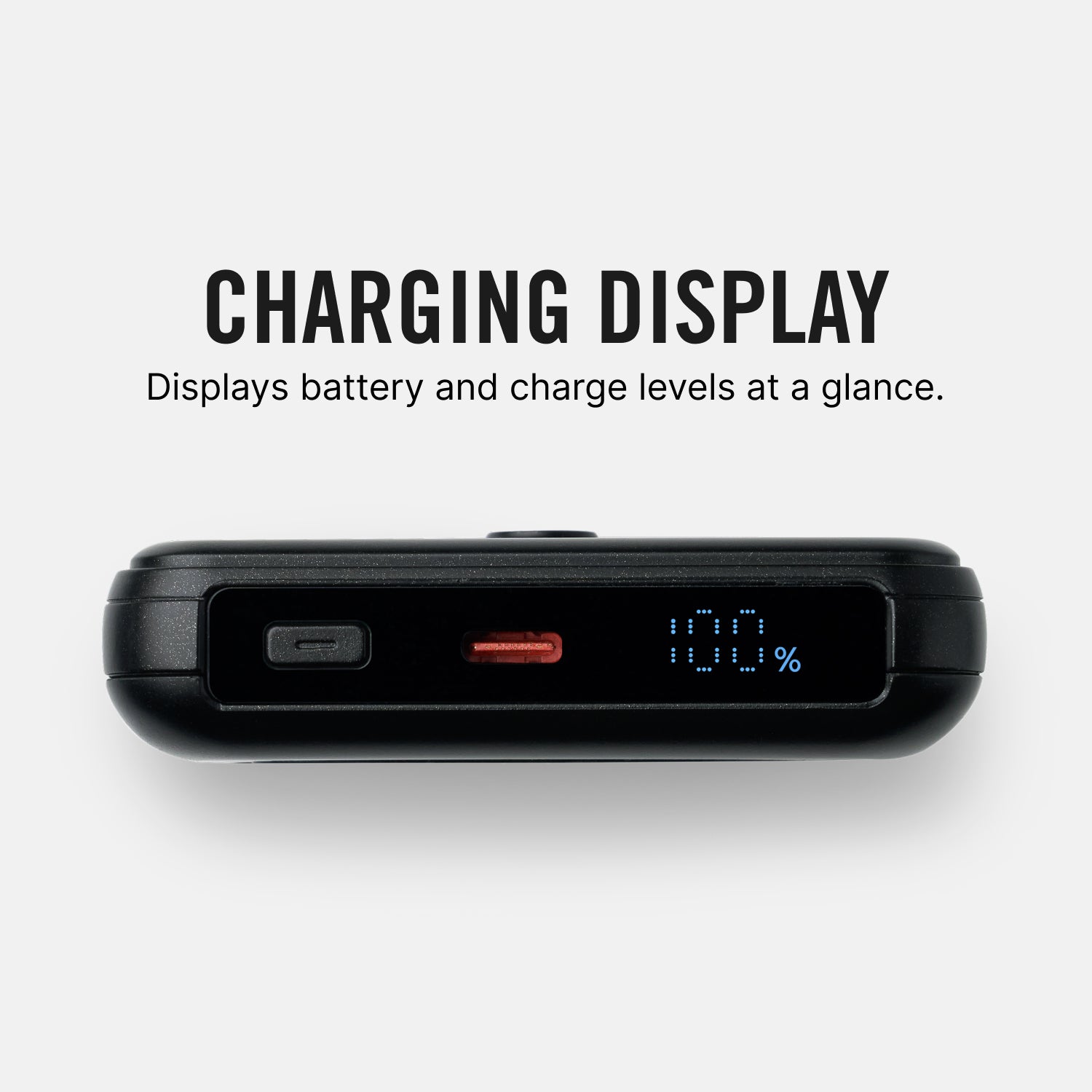 Portable Magnetic Power Bank 10000mAh - Matte Black Wireless Charger for iPhone, Android - Perfect for Travel, Office & Outdoor Use
