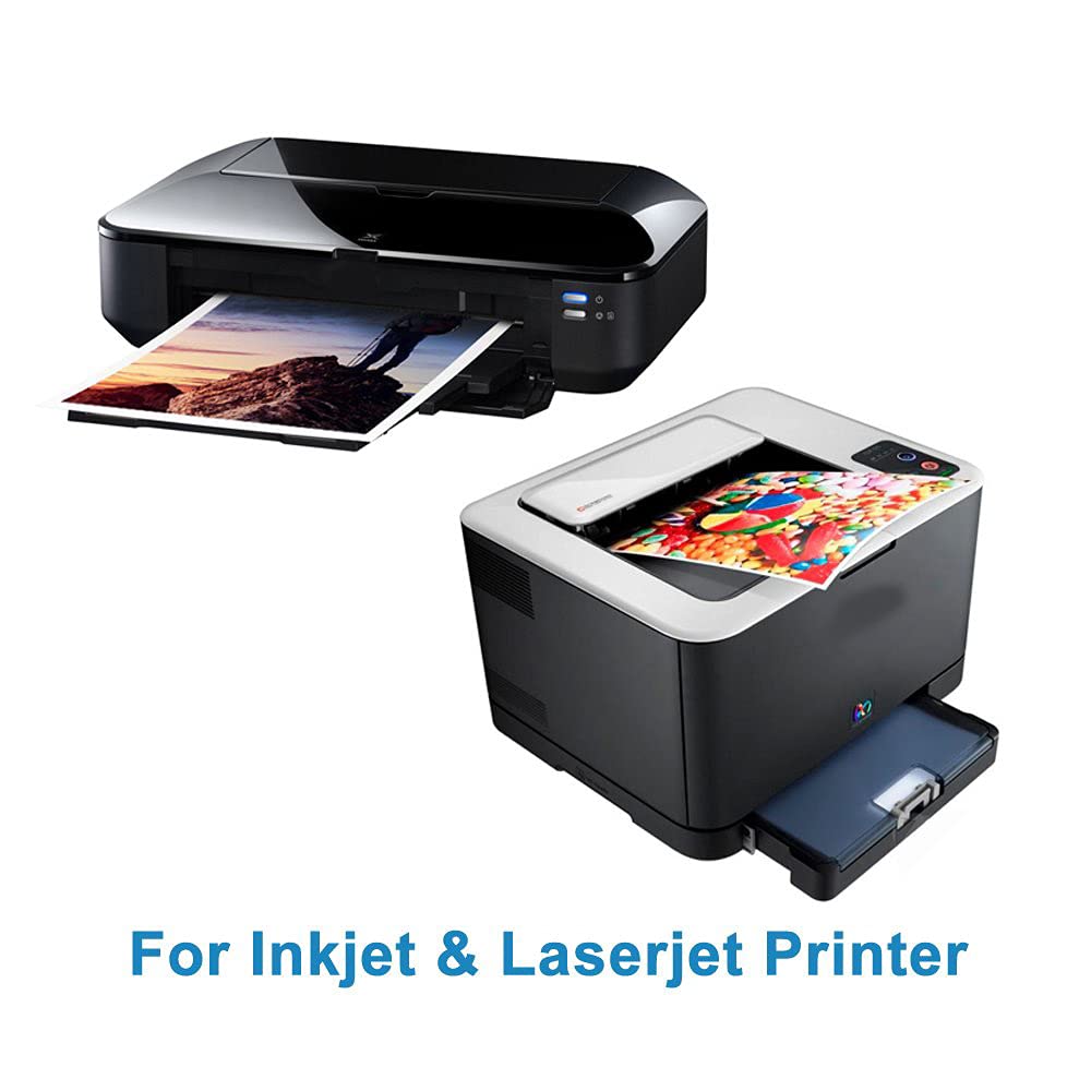 Uinkit 100 Sheets Thin Matte Presentation Paper - 8.5x11, 38lb/140gsm, Double-Sided for Inkjet Printers - Premium Glossy & Matte Photo Paper (135gsm/35lbs) - Ideal for Professional Presentations, Photo Printing, and Creative Projects