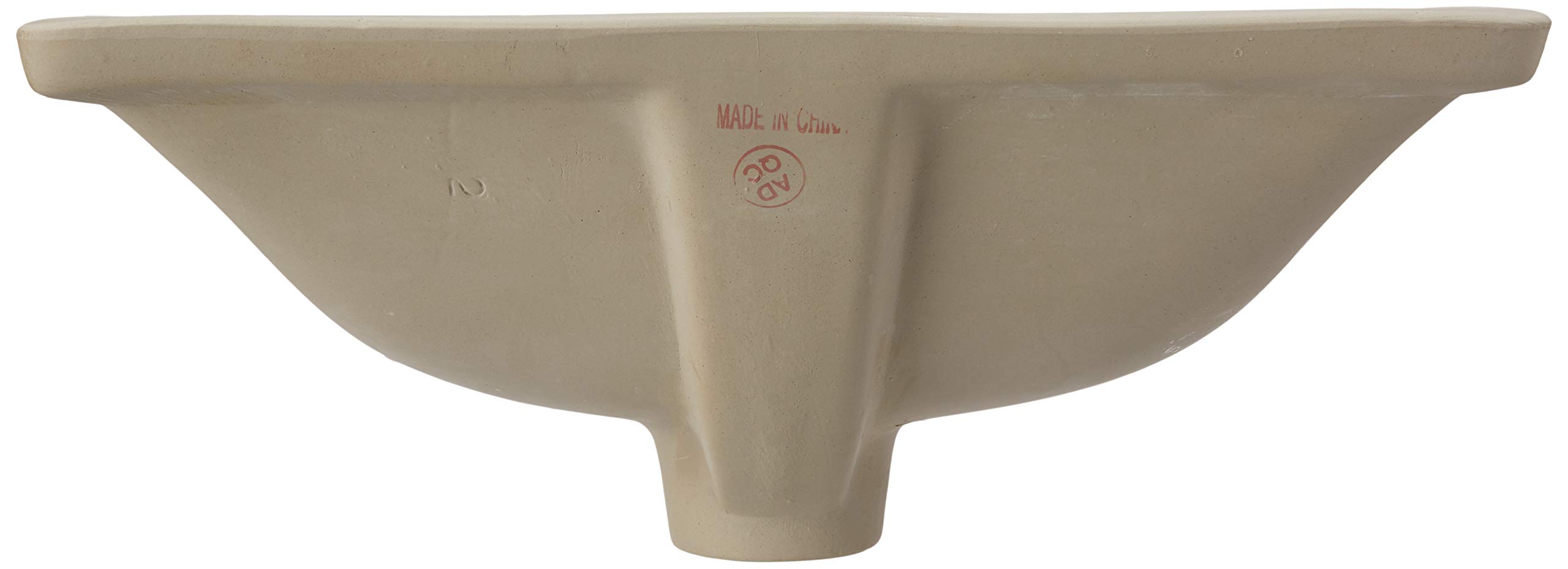 Nantucket Sinks UM-16x11-B 16x11 Inch Undermount Ceramic Bathroom Sink - Rectangle Vanity Sink in Bisque Color for Modern Bathroom Remodel & Powder Room Upgrade