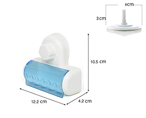 5-Pack Dust-Proof Toothbrush Holder with Strong Suction Cups - Wall Mount Bathroom & Kitchen Organizer for Toothbrushes, Razors, and Beauty Tools | Perfect for Family Homes, Dorms, and Travel