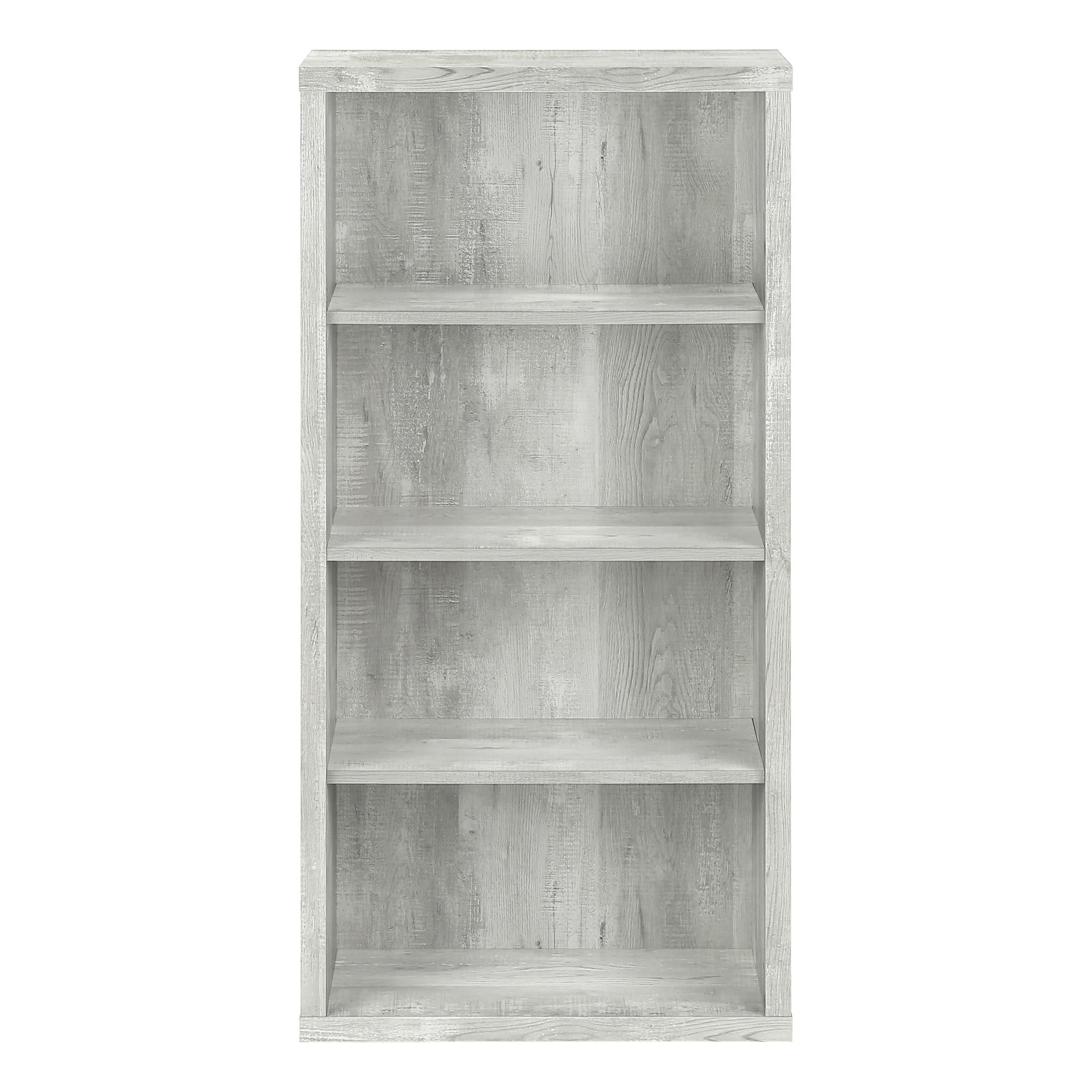 Monarch 4-Tier Bookshelf - Sturdy Wooden Bookcase for Home & Office Storage - Perfect for Living Room, Bedroom, or Study Organization