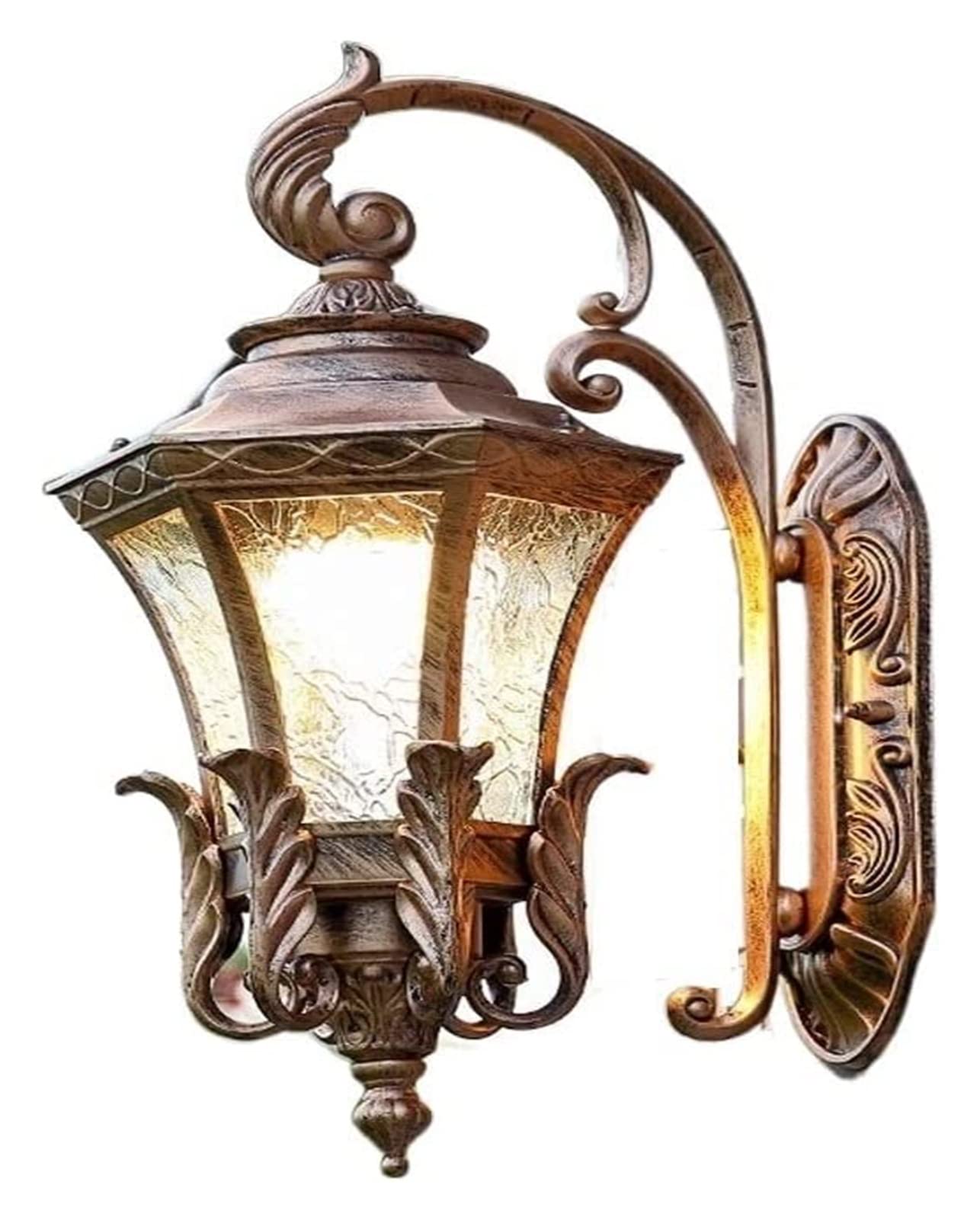 Vintage Industrial Outdoor Wall Lamp - Waterproof Porch Light with E27 Socket for Patio, Garden, Balcony, Villa & Doorway - Decorative Exterior Sconce Lighting for Home & Outdoor Spaces