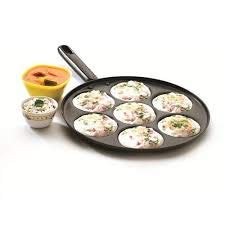 Non Stick Mini Uttapam Pan - 7 Cavity Pancake Maker for Crepes, Dosas & Snacks (275mm) | Perfect for Breakfast, Indian Cuisine & Quick Snacks