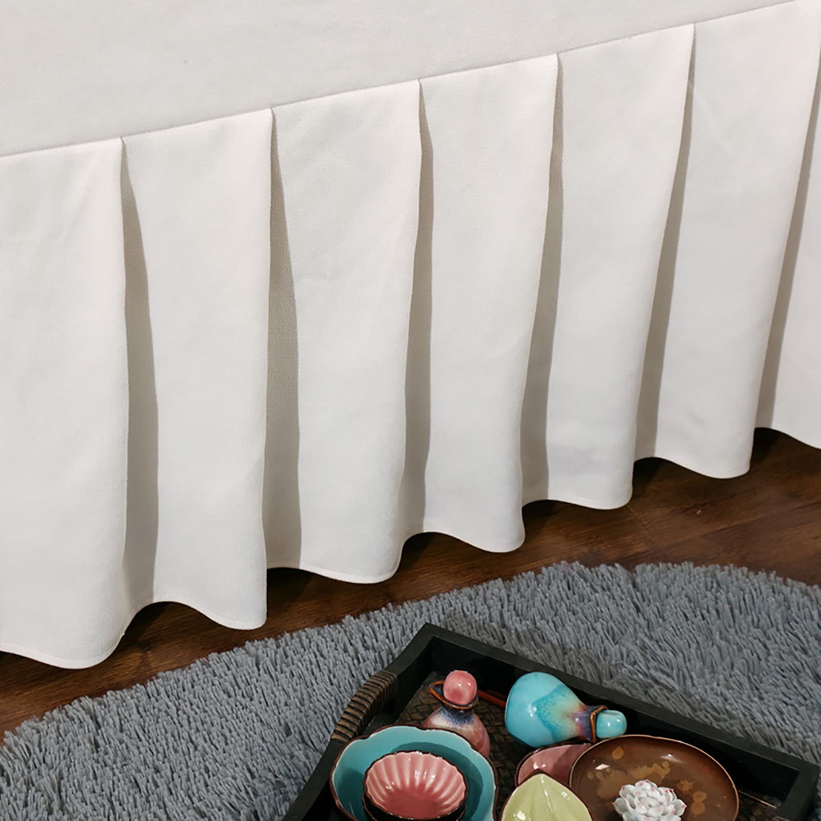 4-Piece Microfiber Massage Table Sheet Set - Breathable Reusable Solid Color Skirt for Beauty Salon, Facial Bed & Spa Treatments - Light Green 190x70cm (75x28in) - Perfect for Professional Massage Therapists & Home Use
