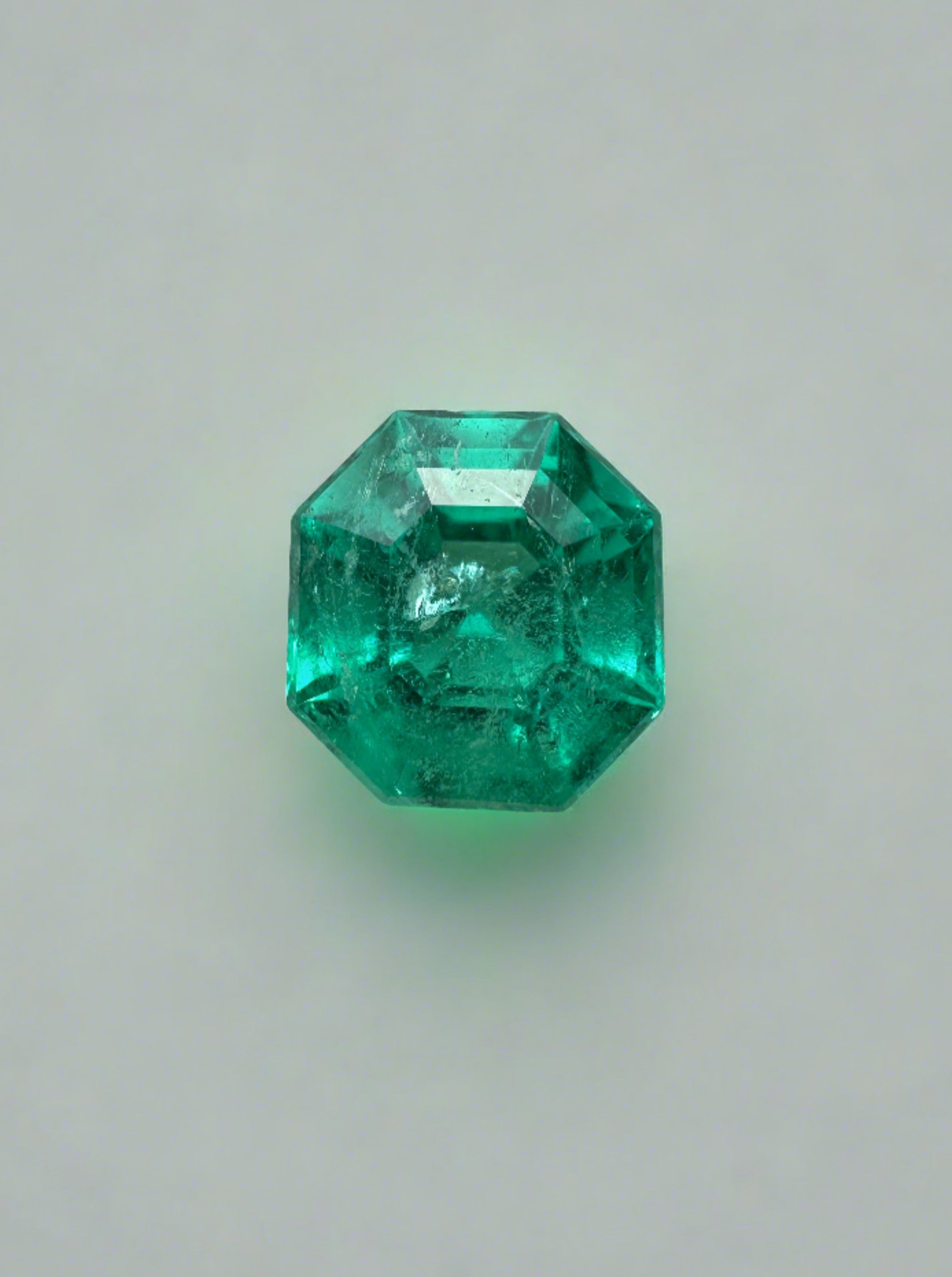 1.50 Carat Natural Colombian Emerald - 7x7mm Bluish Green Octagon Cut Unset Loose Gemstone for Jewelry Making, Engagement Rings & Custom Designs    （优化说明：   1. 核心关键词前置（Natural Colombian Emerald）   2. 补充尺寸单位（mm）和状态（Loose）提升搜索精准度   3. 增加使用场景关键词：Jewelry Making/Engagement Rings/Custom Designs   4. 保留颜色特征（Bluish Green）和切割形状（Octagon Cut）   5. 符合Google SEO的标题长度标准（约60字符+关键信息完整））