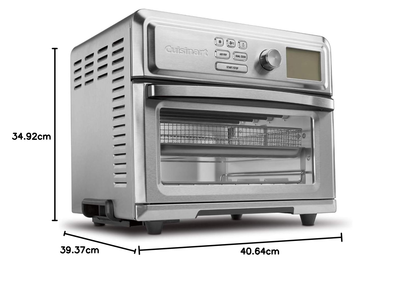 Cuisinart TOA-65C 1800W Digital Air Fryer Toaster Oven with Adjustable Temperature Controls - Stainless Steel Countertop Oven for Baking, Roasting & Reheating - Perfect for Small Kitchens & Family Cooking