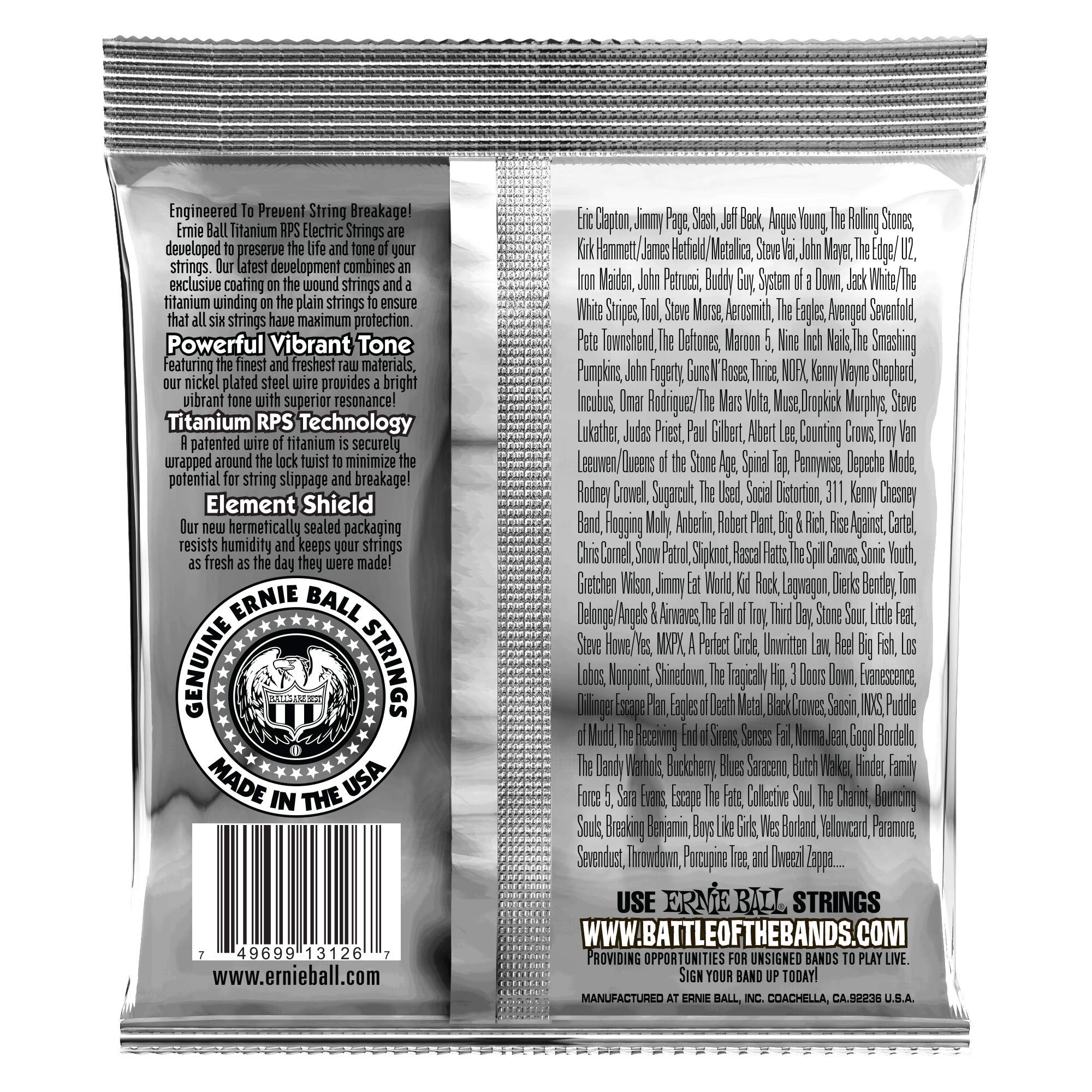 Ernie Ball Coated Not Even Slinky Electric Guitar Strings - 2 Sets (P03126) | Heavy Gauge for Drop Tuning & Rock Music | Perfect for Live Performances & Studio Recording