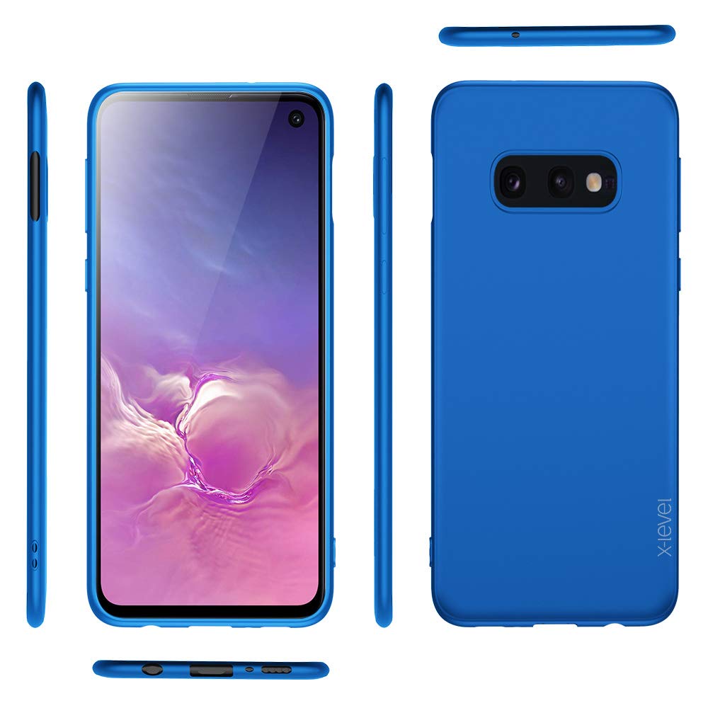 Samsung Galaxy S10e Case, Slim Fit Soft TPU Ultra-Thin Matte Finish Cover with Enhanced Grip - Stylish Blue Phone Case for Women, Perfect for Everyday Use and Travel