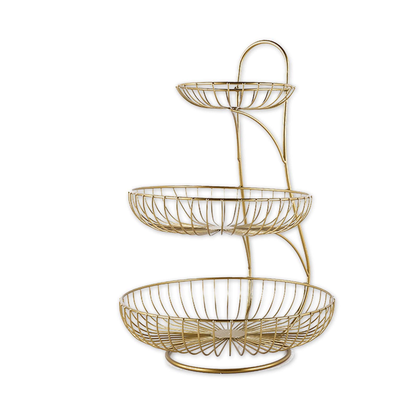 KAILIYA 3-Tier Stackable Fruit Bowl Set - Multi-Layer Display Basket for Fruits, Snacks, Candy & Dried Fruits - Perfect for Kitchen Counter, Dining Table & Party Serving