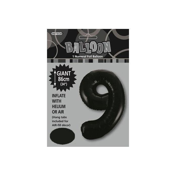 Black Jumbo Number Foils - Large Metallic Stickers for Scrapbooking, DIY Crafts, Party Decorations - Perfect for Birthday, Wedding, and Event Planning