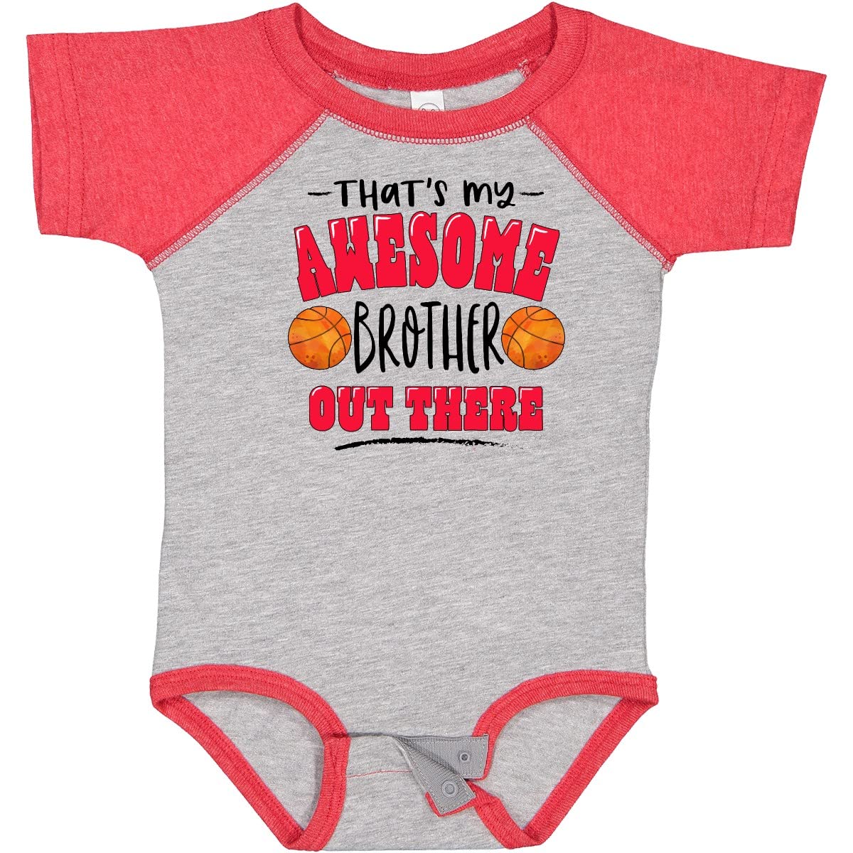 Inktastic Awesome Brother Basketball Baby Bodysuit for Sports Fans