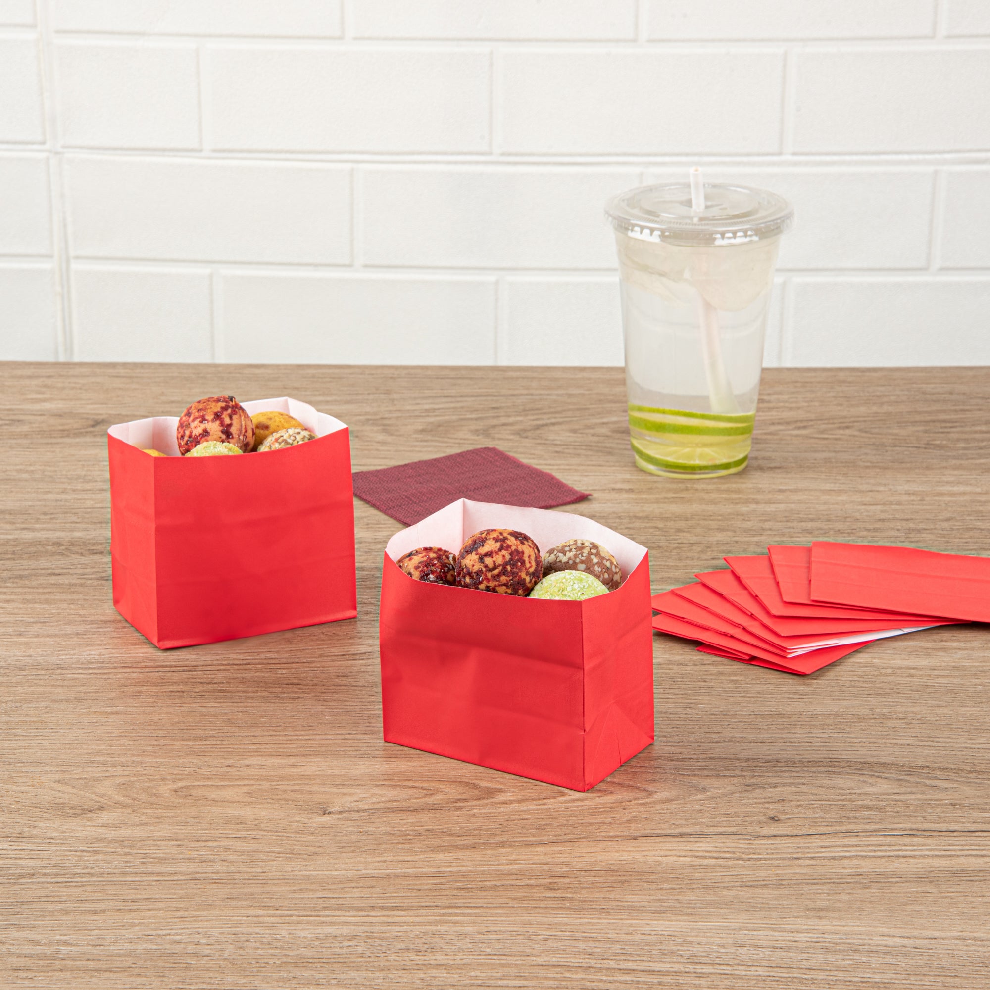 Red Small Snack Bags 3.75