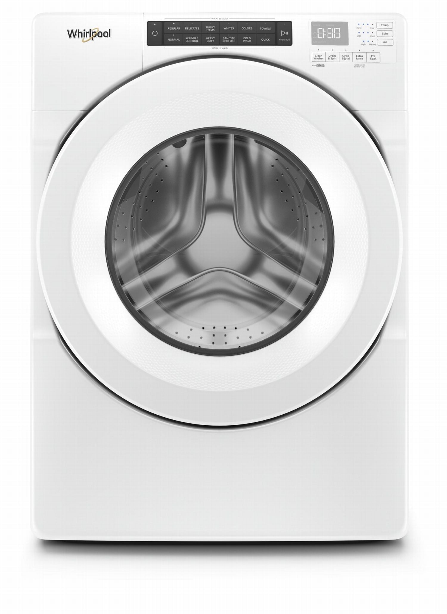 Whirlpool WFW560CHW 5.0 Cu. Ft. White Front Load Washing Machine - Perfect for Laundry Rooms, Apartments & Energy-Efficient Homes