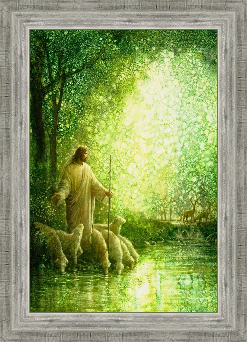 Feed My Sheep By Yongsung Kim - Inspirational Christian Wall Art for Home & Church Decor - Perfect for Living Room, Bedroom & Office