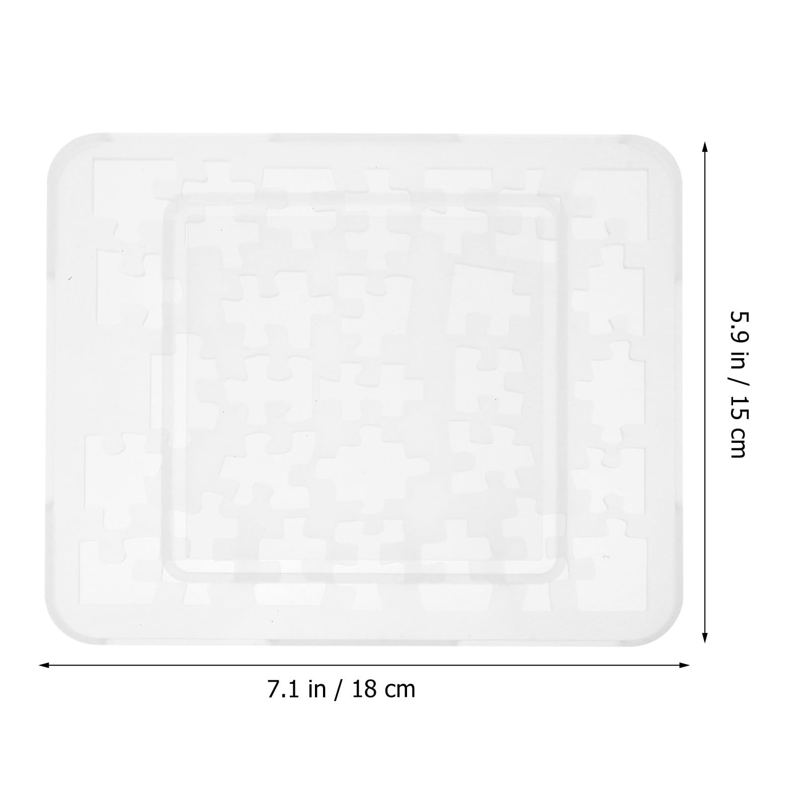 Healifty Puzzle Resin Silicone Molds for Chocolate & Epoxy DIY - Food Safe Silicone Chocolate Molds, Epoxy Resin Casting Molds for Puzzle-Shaped Crafts, Candles, Soap Making & Home Decor