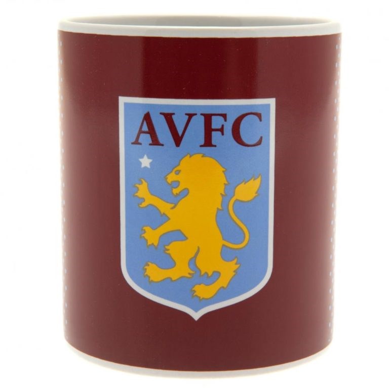 Official Aston Villa FC Ceramic Coffee Mug - Perfect for Hot & Cold Drinks, Gifts for Football Fans, Home & Office Use