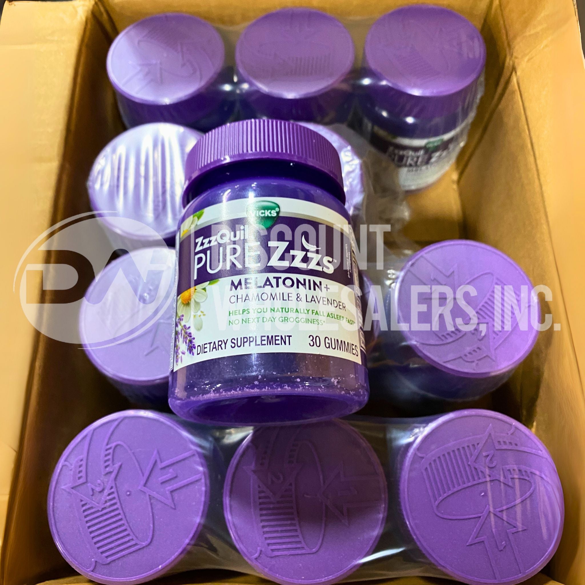 Vicks ZzzQuil Pure Zzzs Melatonin Gummies with Chamomile & Lavender - 48 Count for Better Sleep & Relaxation - Perfect for Travel, Stress Relief & Nighttime Routine