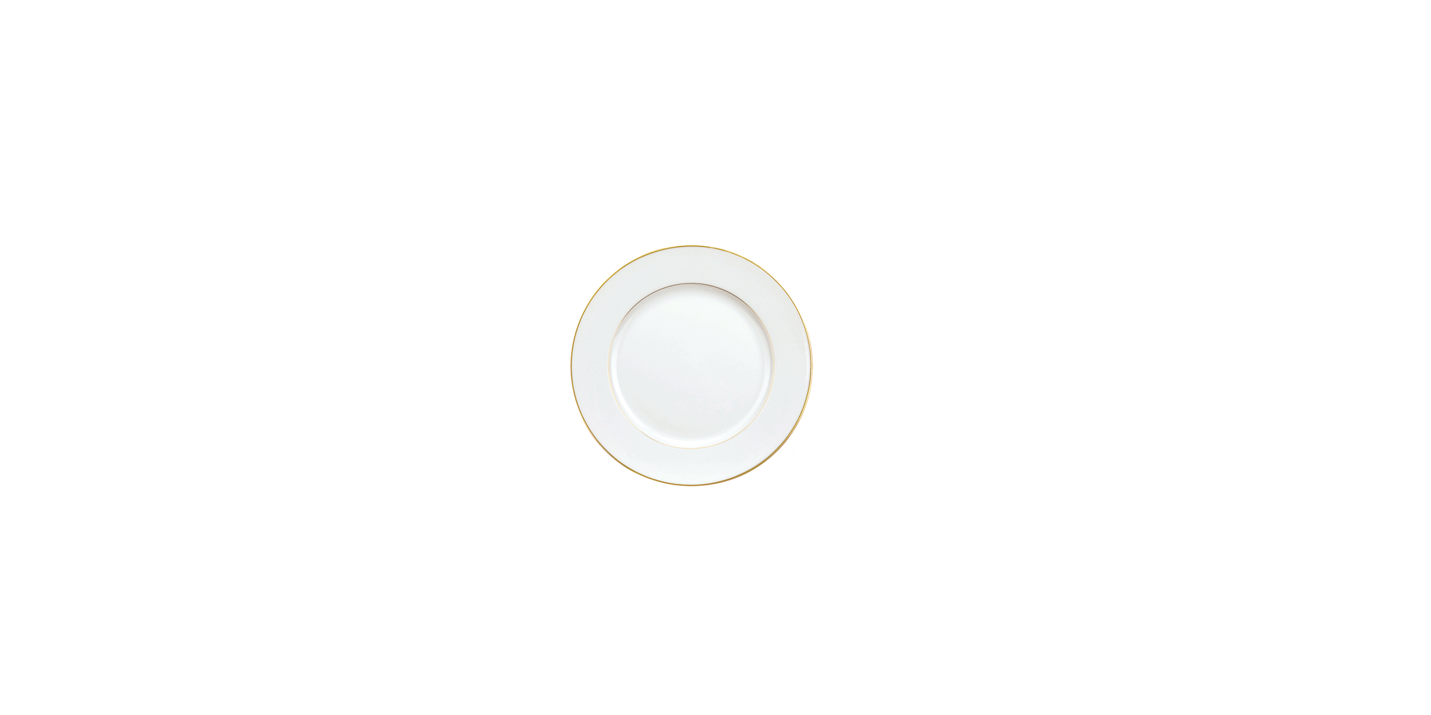Christofle Albi Gold Porcelain Bread Plate - Elegant Dinnerware for Fine Dining & Special Occasions