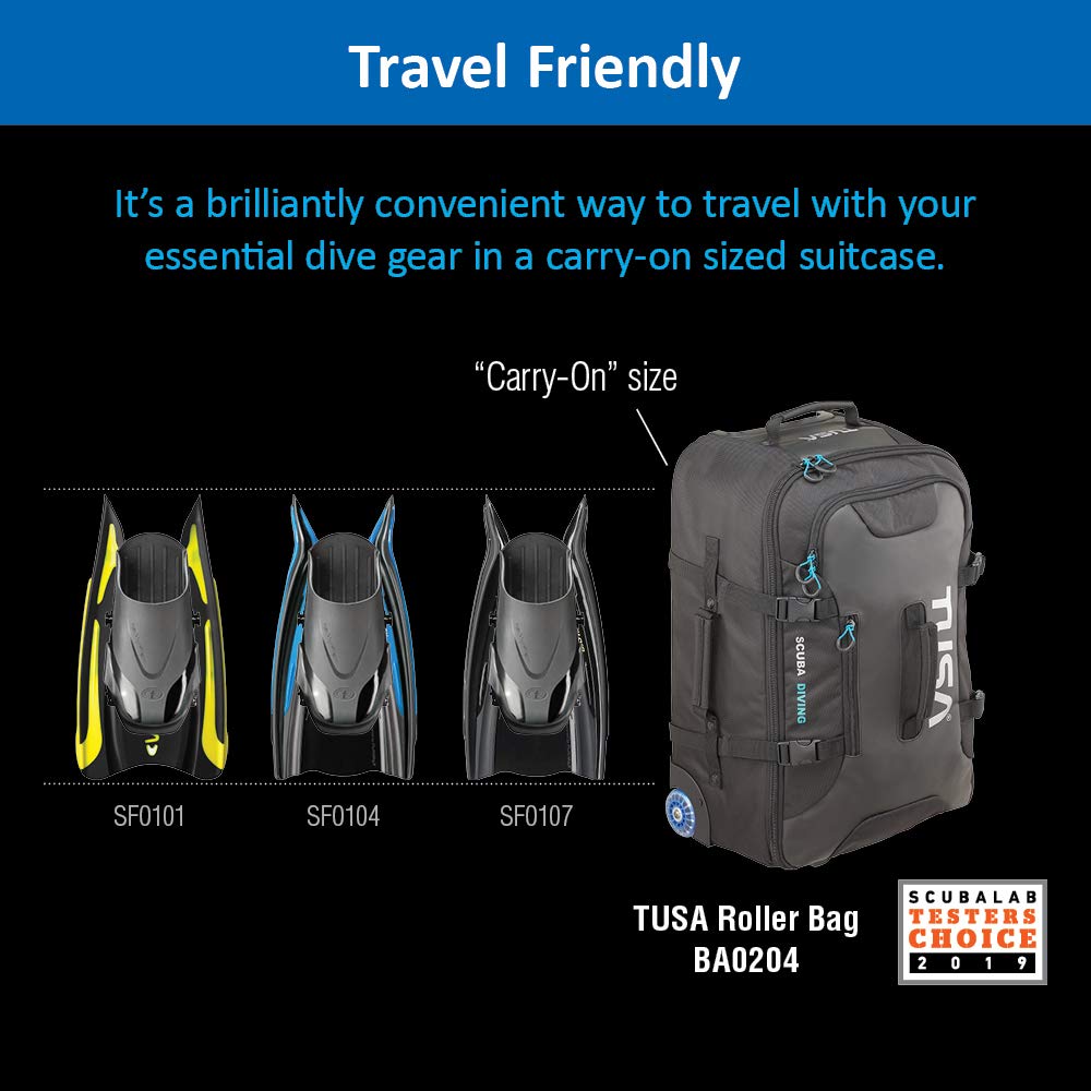 TUSA SF-0107 Hyflex Switch Pro Scuba Diving Fins - Lightweight Swim Fins for Snorkeling, Spearfishing & Underwater Exploration | Comfortable Foot Pocket & Adjustable Straps