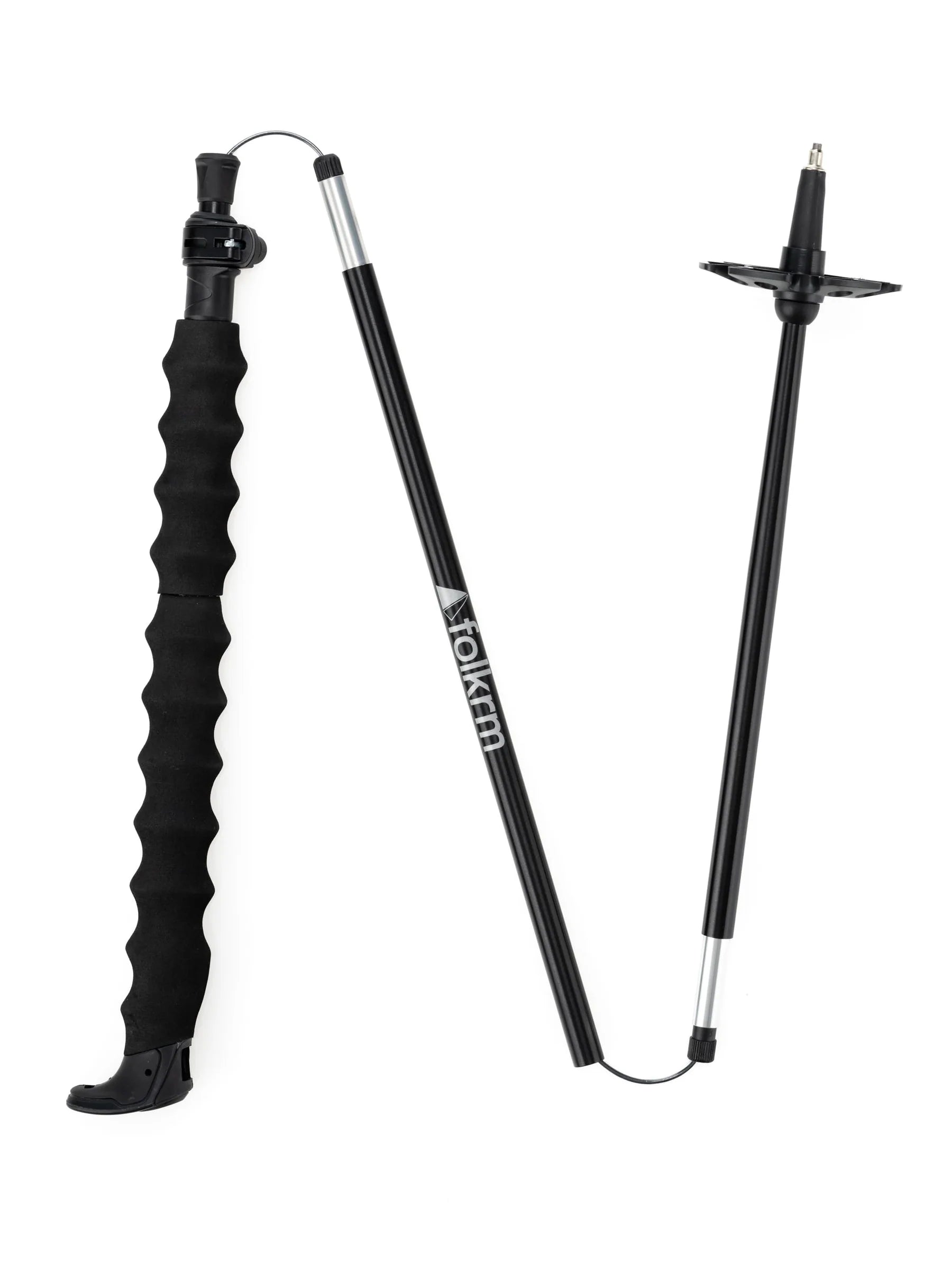 Kulshan Adjustable Folding Trekking Pole - Lightweight Collapsible Hiking Staff for Men & Women - Perfect for Hiking, Backpacking, and Mountain Climbing Adventures