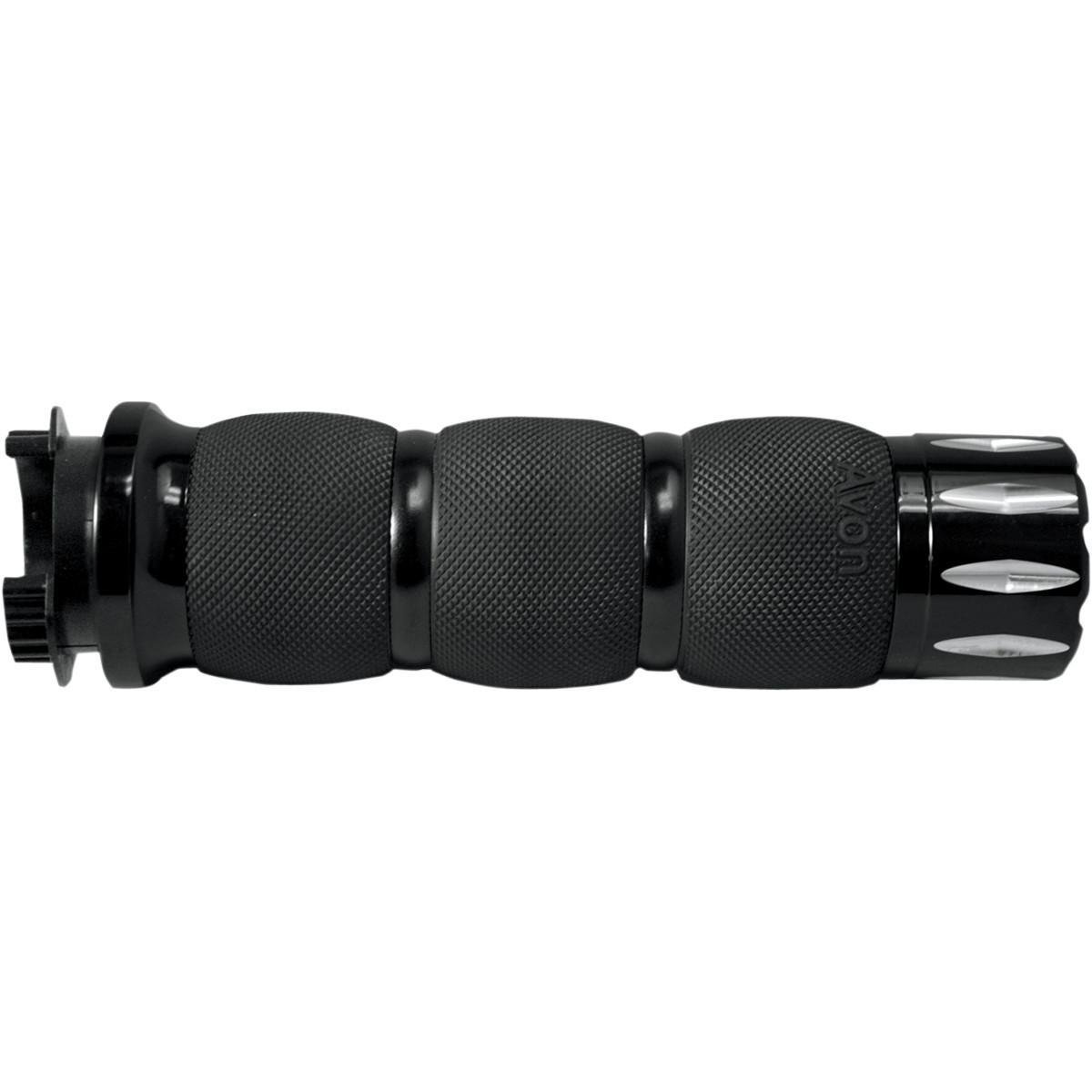 Avon Grips Air Cushioned Grips Excalibur - Black Anodized MT-AIR-90-AN-EX | Comfortable Bike Handlebar Grips for Mountain Biking & Road Cycling