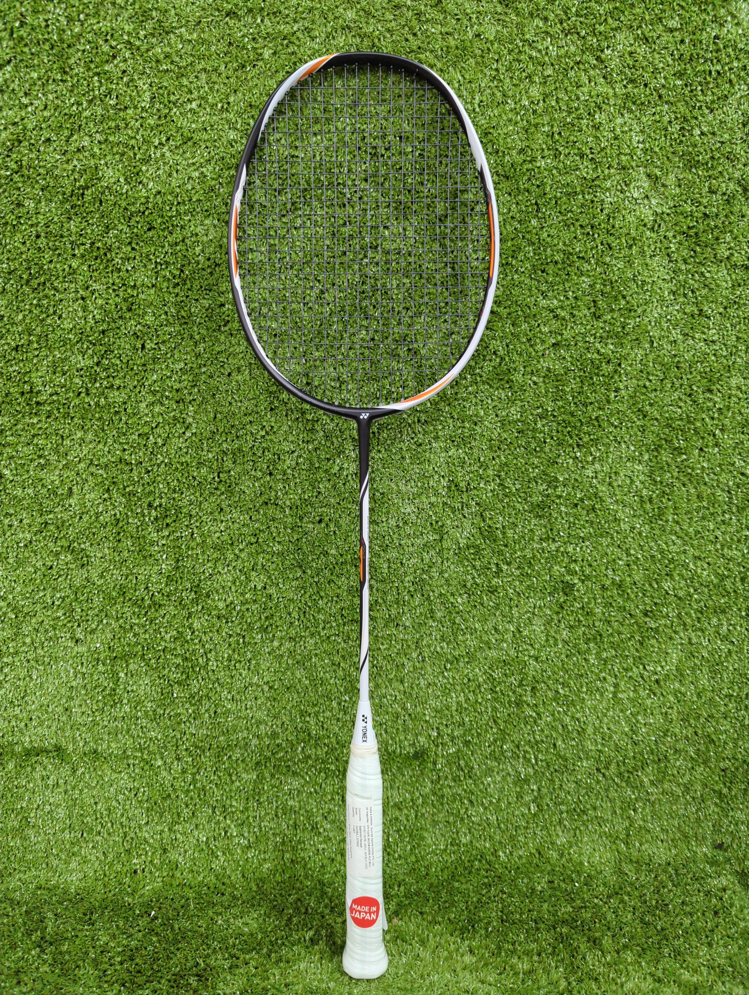 Yonex Duora Z Strike Black White Badminton Racket - Prestrung High-Performance Racquet for Professional Players | Made in Japan | Perfect for Tournaments & Training Sessions