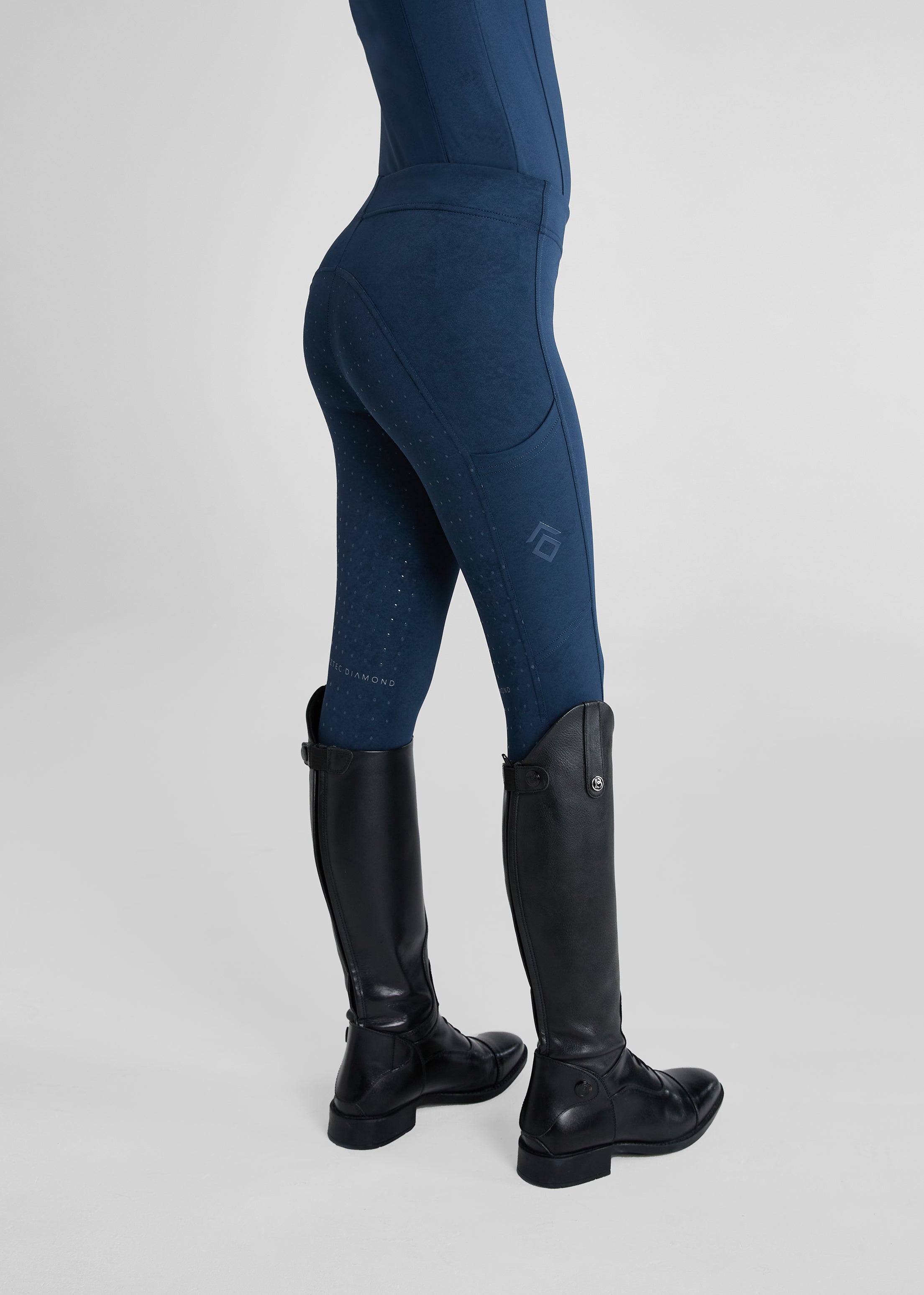 YR Navy Distressed Full Seat Leggings - High Waisted Yoga Pants for Women, Comfortable Workout Leggings with Tummy Control - Perfect for Yoga, Gym, Running & Casual Wear