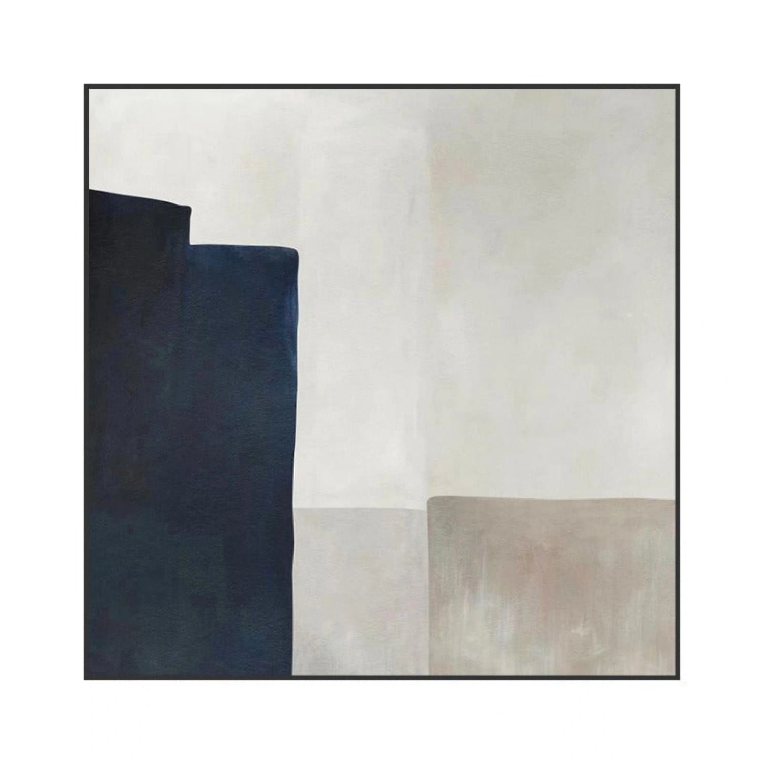 Abstract Tranquility Art Painting #WS256 - Modern Wall Decor for Living Room, Bedroom & Office - Calming Blue and White Canvas Artwork