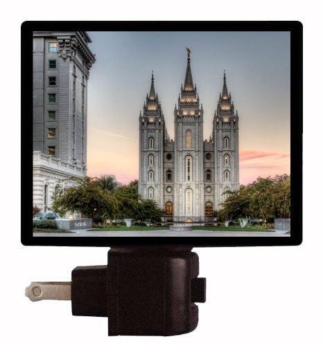 LDS Temple LED Night Light - Salt Lake City Mormon Religious Decor for Bedroom, Nursery & Prayer Room - Soft Glow for Nighttime Comfort & Spiritual Ambiance