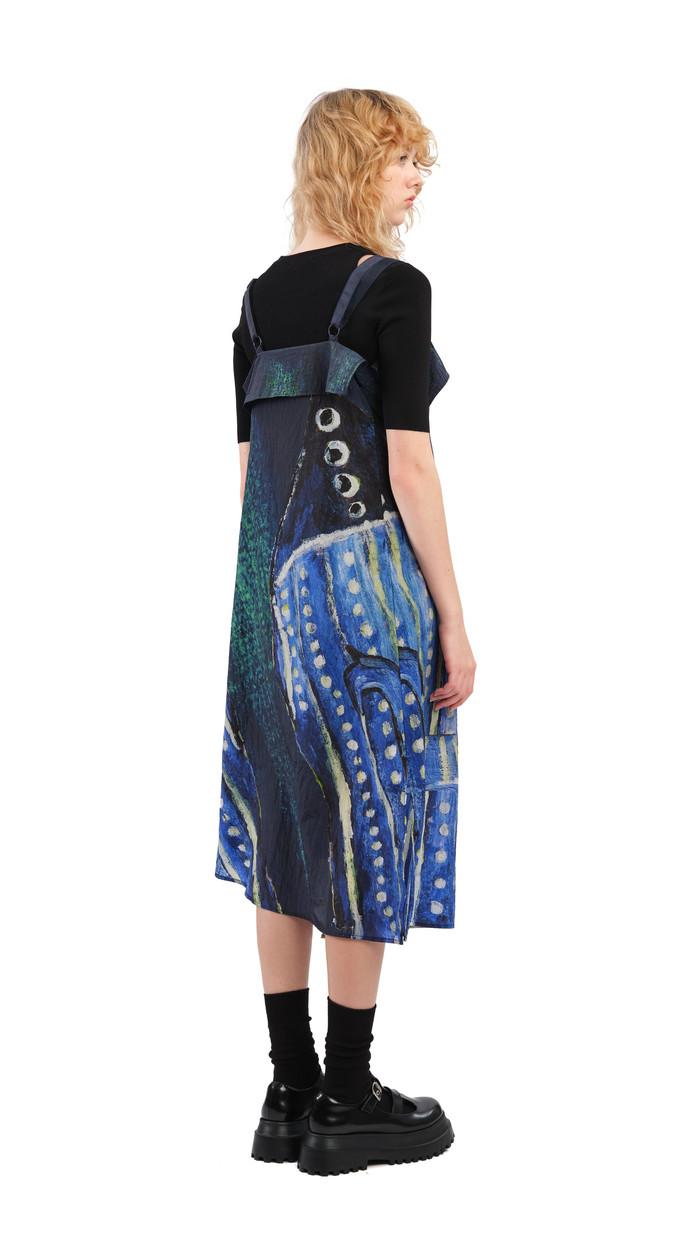 Selk'Nam Graphic Printed Cami Dress - Women's Summer Sleeveless Flowy Tank Dress for Beach, Vacation & Casual Wear