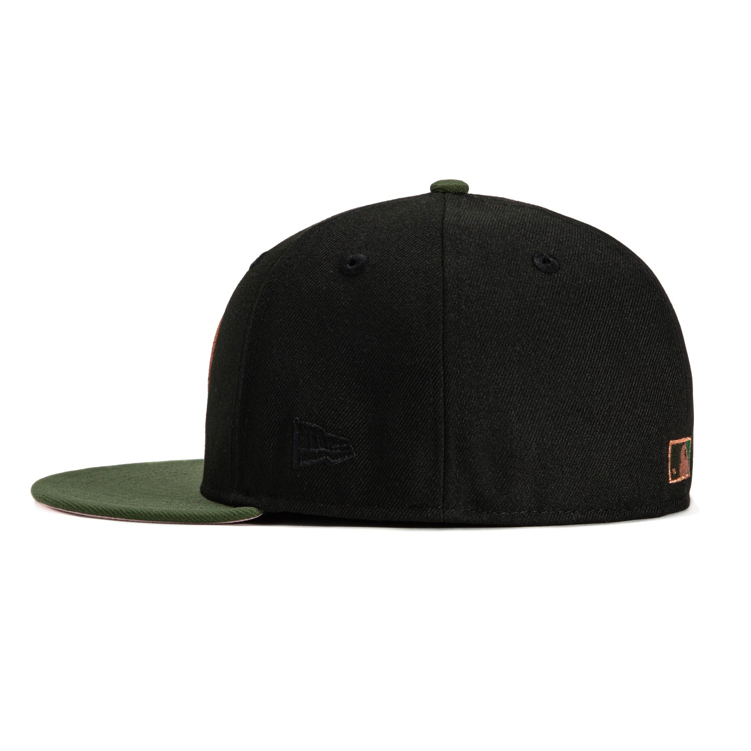 New Era 59Fifty Arizona Diamondbacks 2001 World Series Patch Snapback Hat - Black, Olive, Metallic Copper - Official MLB Baseball Cap for Men & Women - Perfect for Games, Collecting & Streetwear Fashion