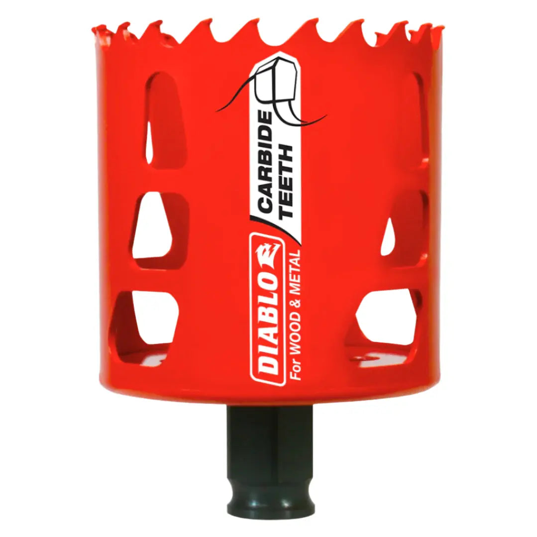 Diablo DHS2500 2-1/2 Inch Hole Saw - Premium Bi-Metal Cutting Tool for Wood, Metal, Plastic - Perfect for DIY Projects, Construction, and Plumbing Work