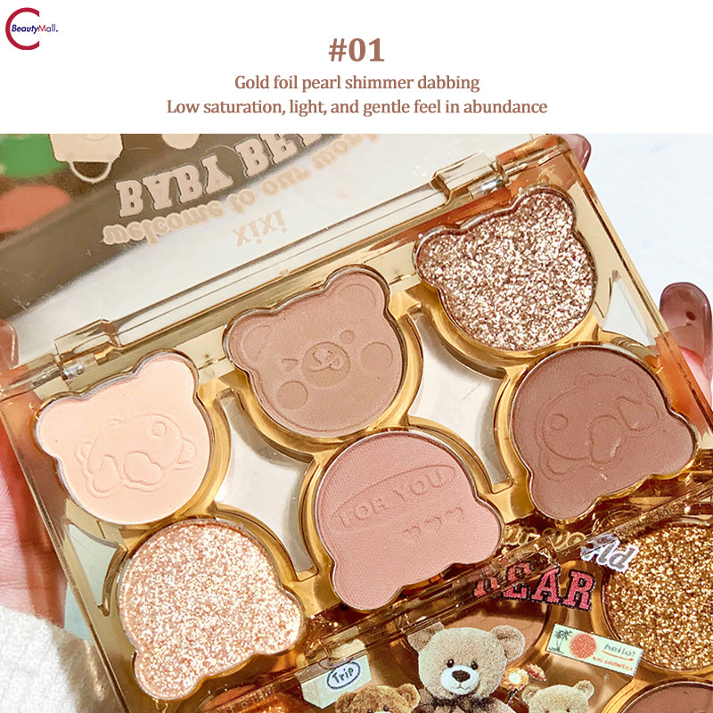 XIXI Professional 6-Color Eyeshadow Palette - Highly Pigmented, Long-Lasting Makeup for Day & Night Looks - Perfect for Office, Party & Special Occasions