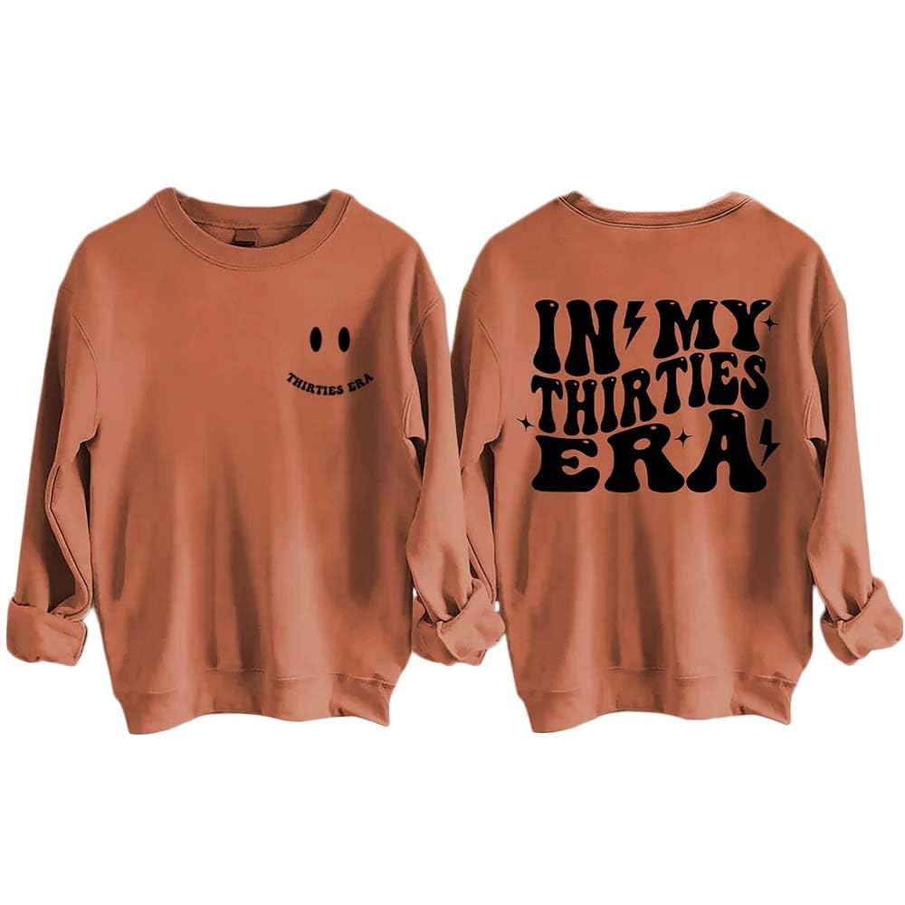 Funny 30th Birthday Shirt for Women - 'In My Thirties Era' Novelty Sweatshirt - Perfect 30th Birthday Gift for Her - Great for Parties, Celebrations & Milestone Birthdays