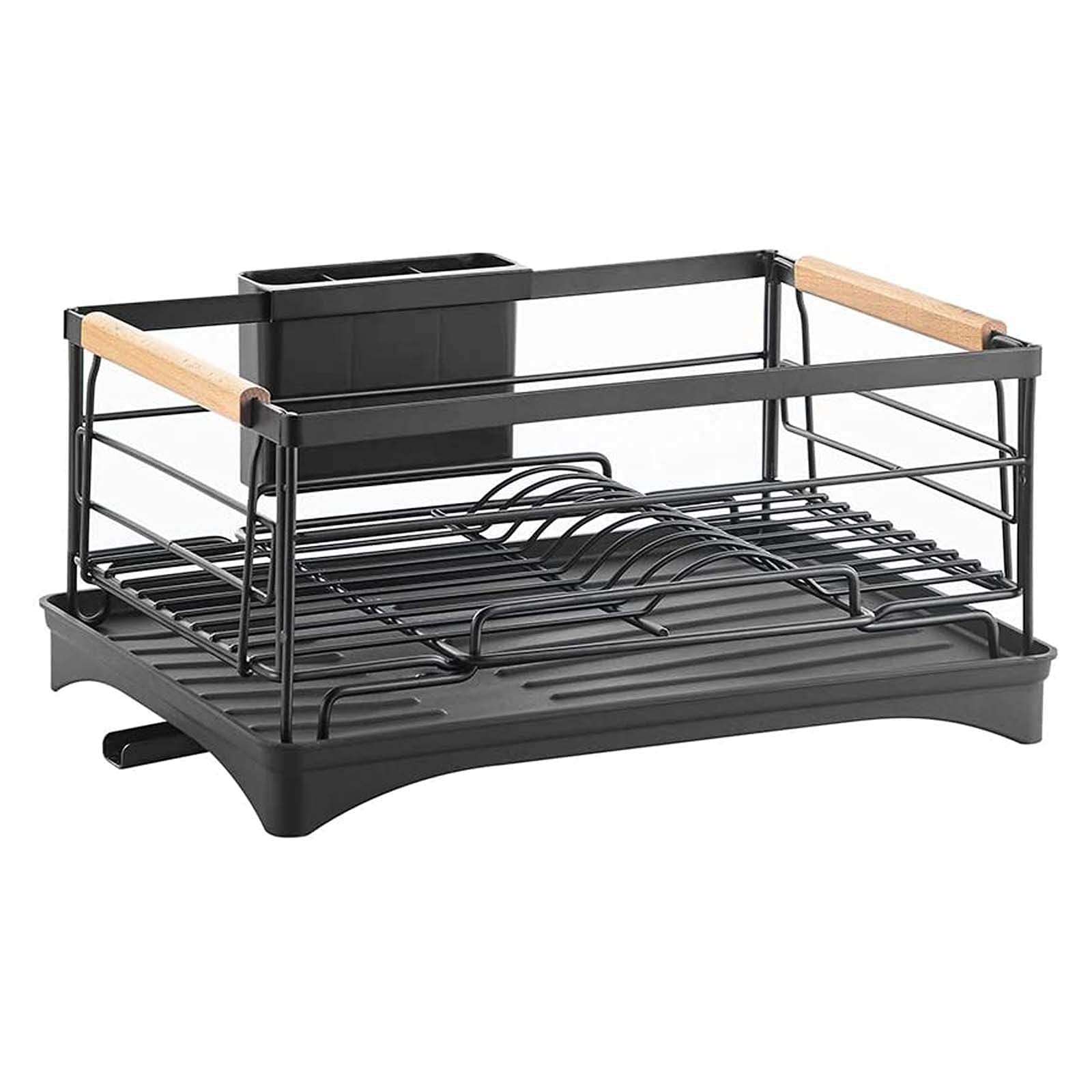 Stainless Steel Cutlery Drying Rack & Drain Board Set - Large Countertop Kitchen Utensil Organizer with Removable Tray | Perfect for Dish Drainage, Silverware Storage & Counter Space Saving