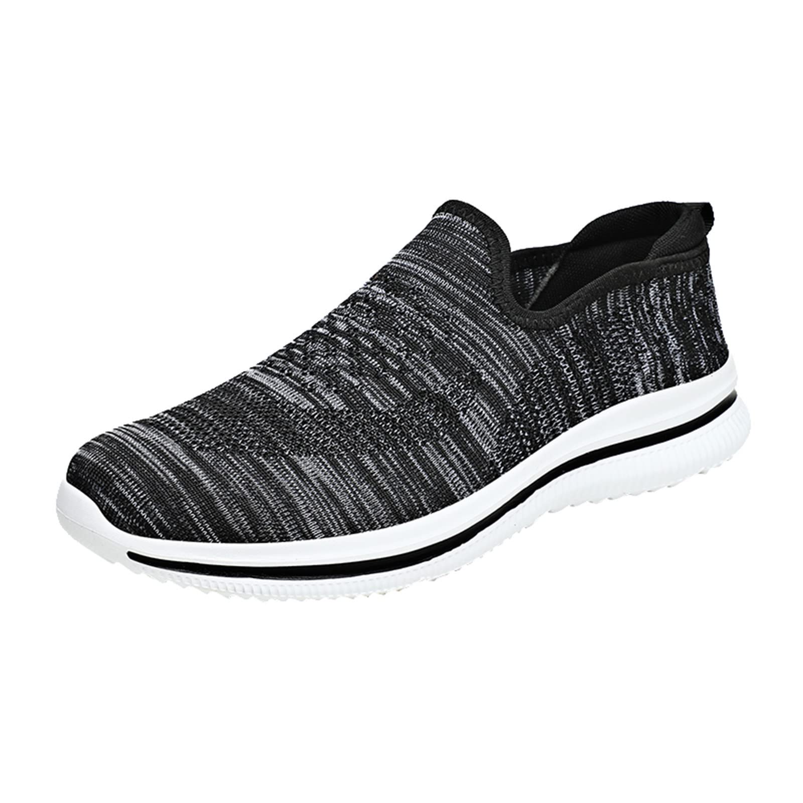MLAGJSS Men's White Sneakers - Comfortable Walking Shoes for Men & Toddler Boys - Breathable Sock Sneakers for Casual Wear, Running, Gym & Daily Activities